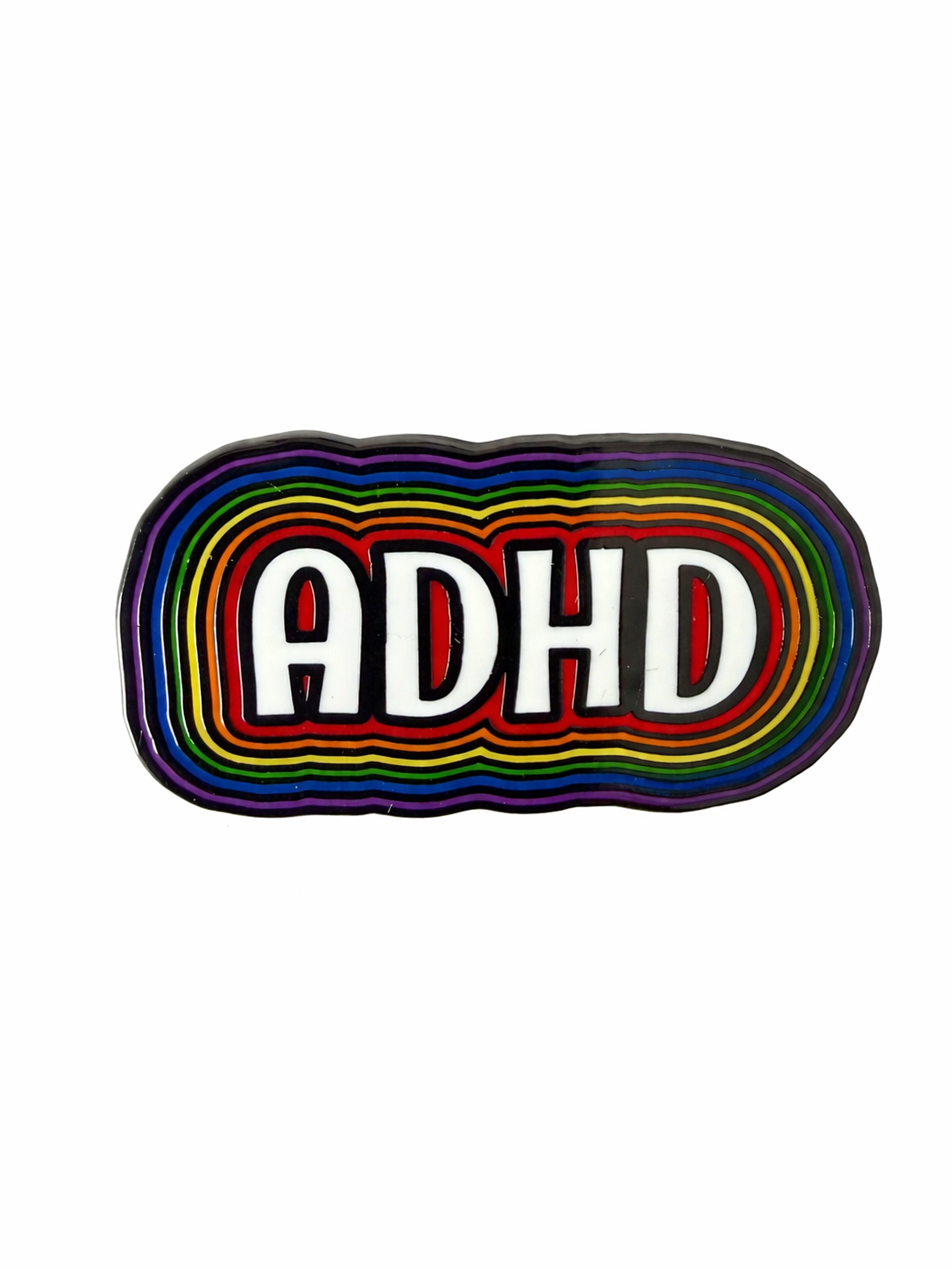 Rainbow ADHD Enamel Pin