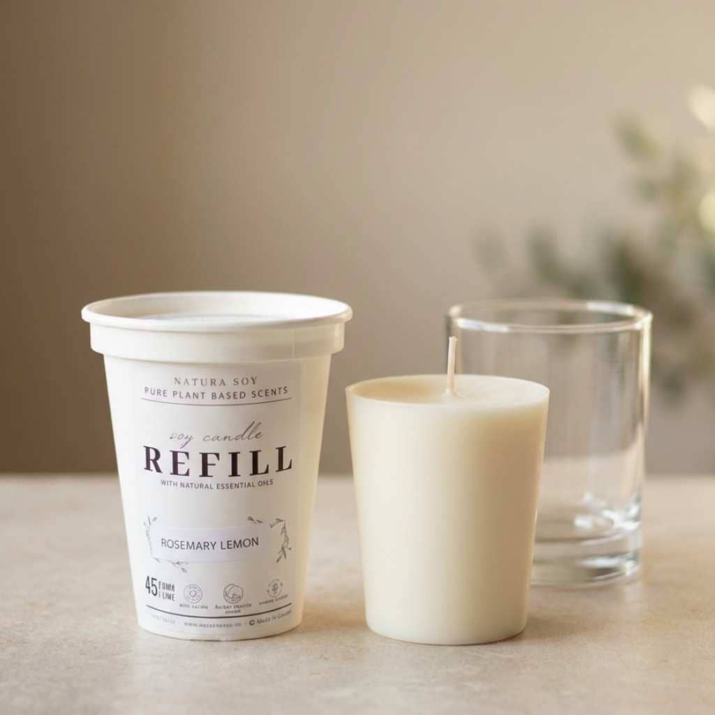 Soy Candle Refill - Wood Violet Lilac