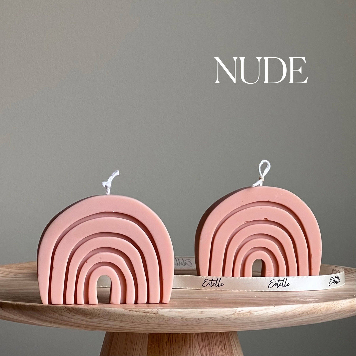 Rainbow Soy Wax Candle | Nude