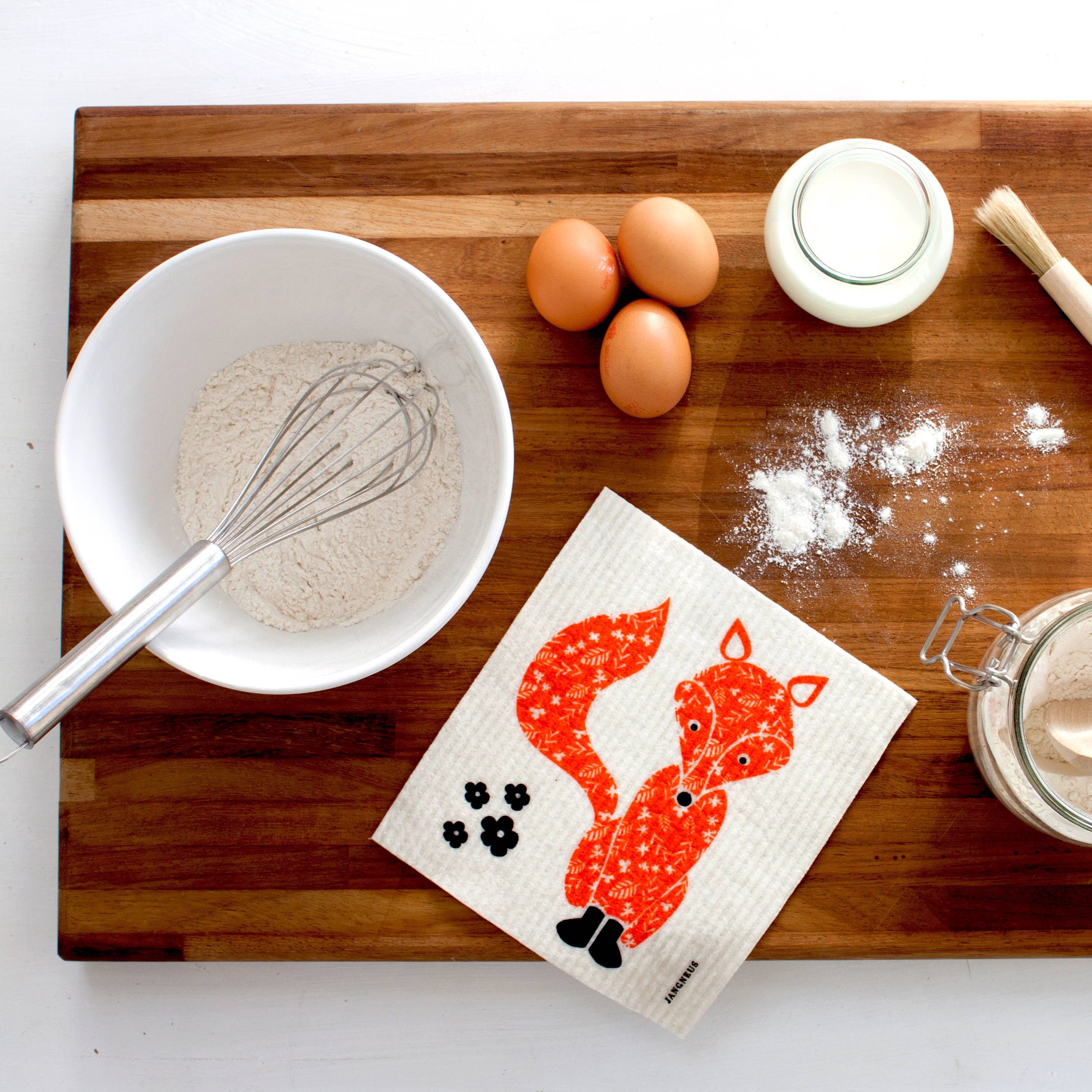 Swedish Cloth - Orange Fox