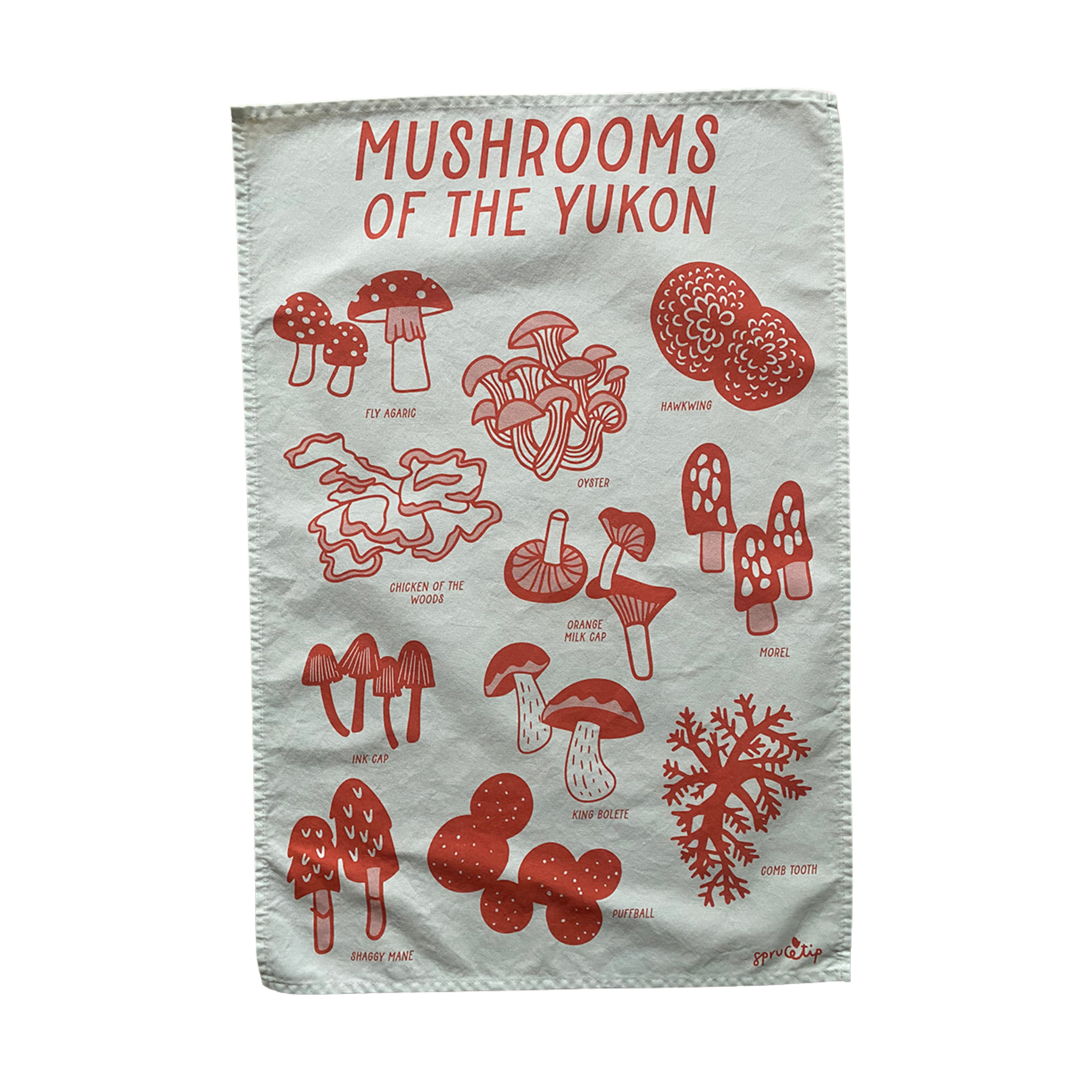 Sprucetip Design Tea Towel - Mushrooms