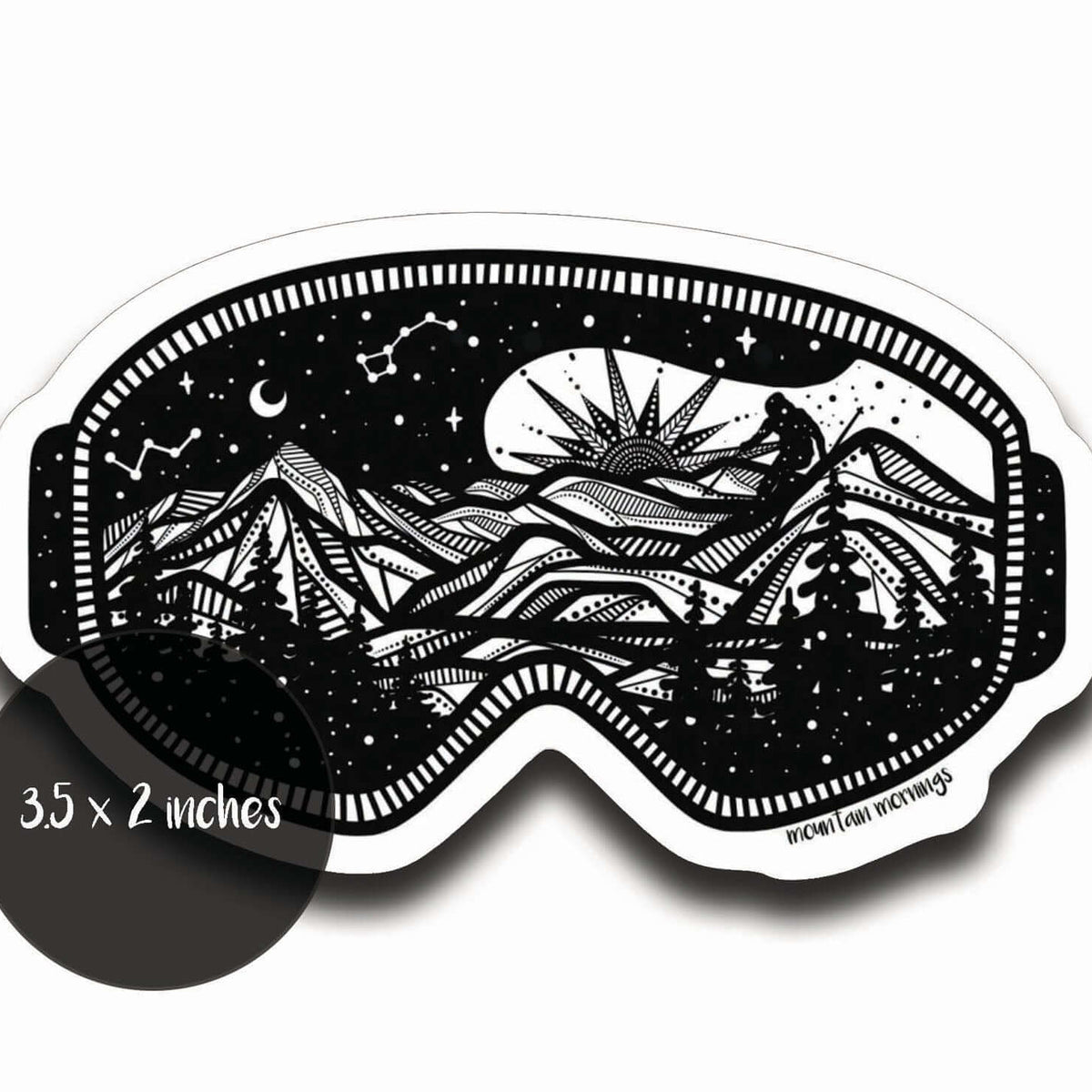Mountain Goggles Sticker