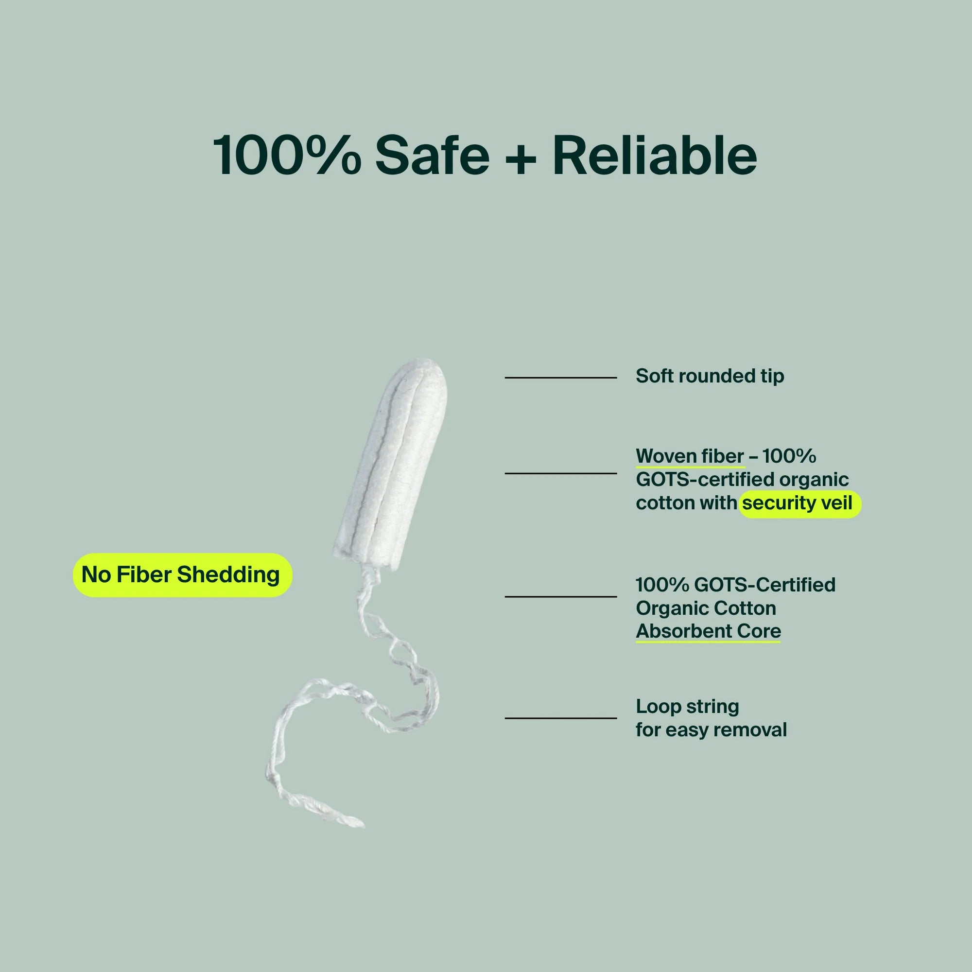 Iris + Arlo Organic Tampons with Applicator