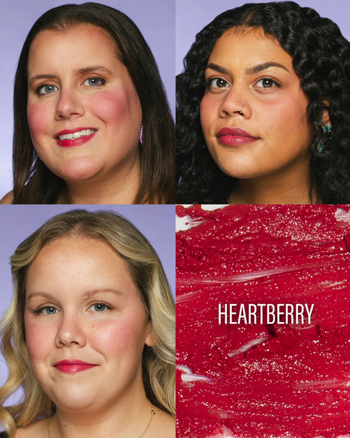Cheekbone Beauty COURAGE Lip + Cheek Cream Heartberry
