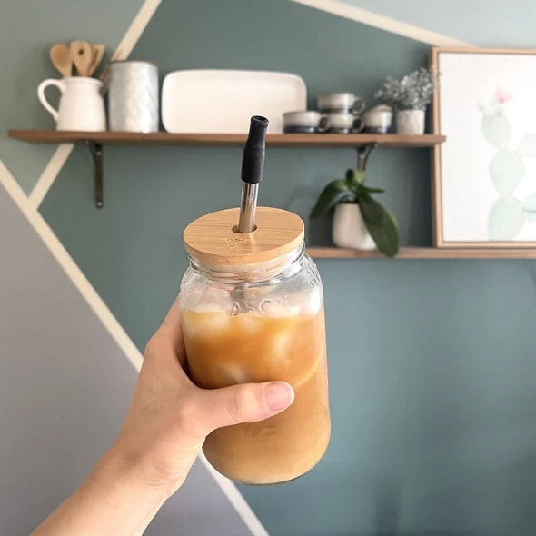 Bamboo Mason Jar Lid
