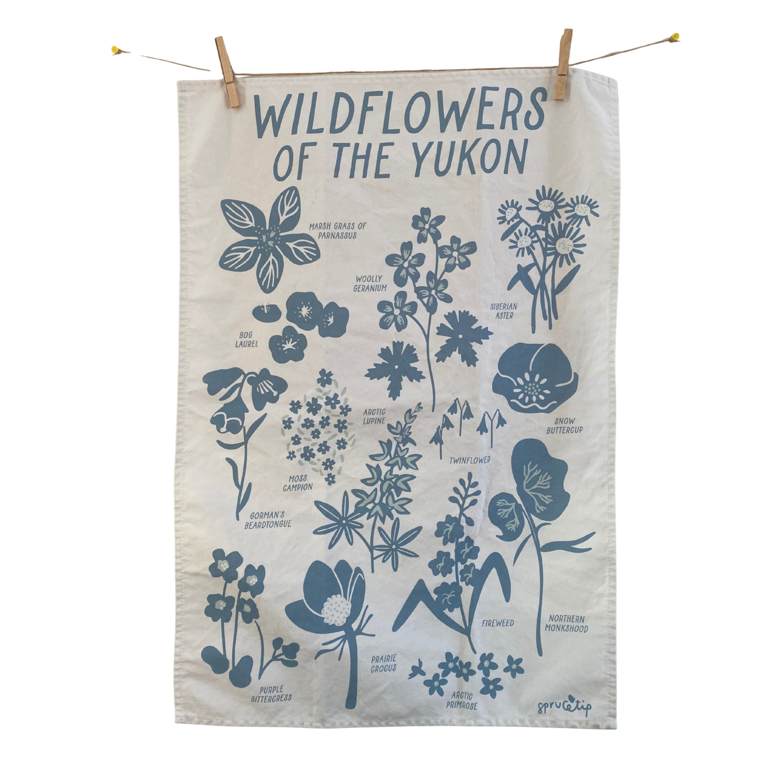 Sprucetip Design Tea Towel - Wildflowers