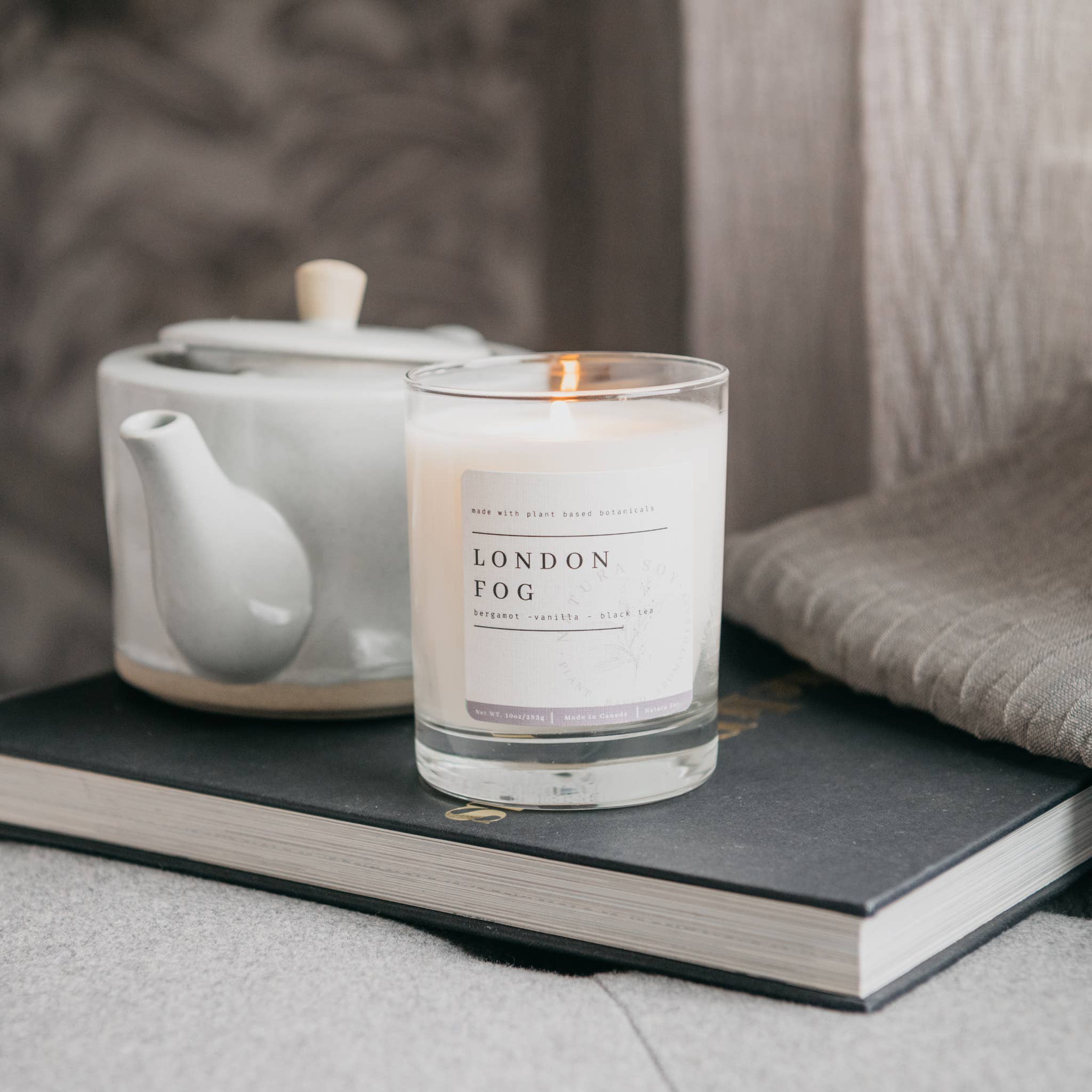 Soy Candle Tumbler Jar - London Fog