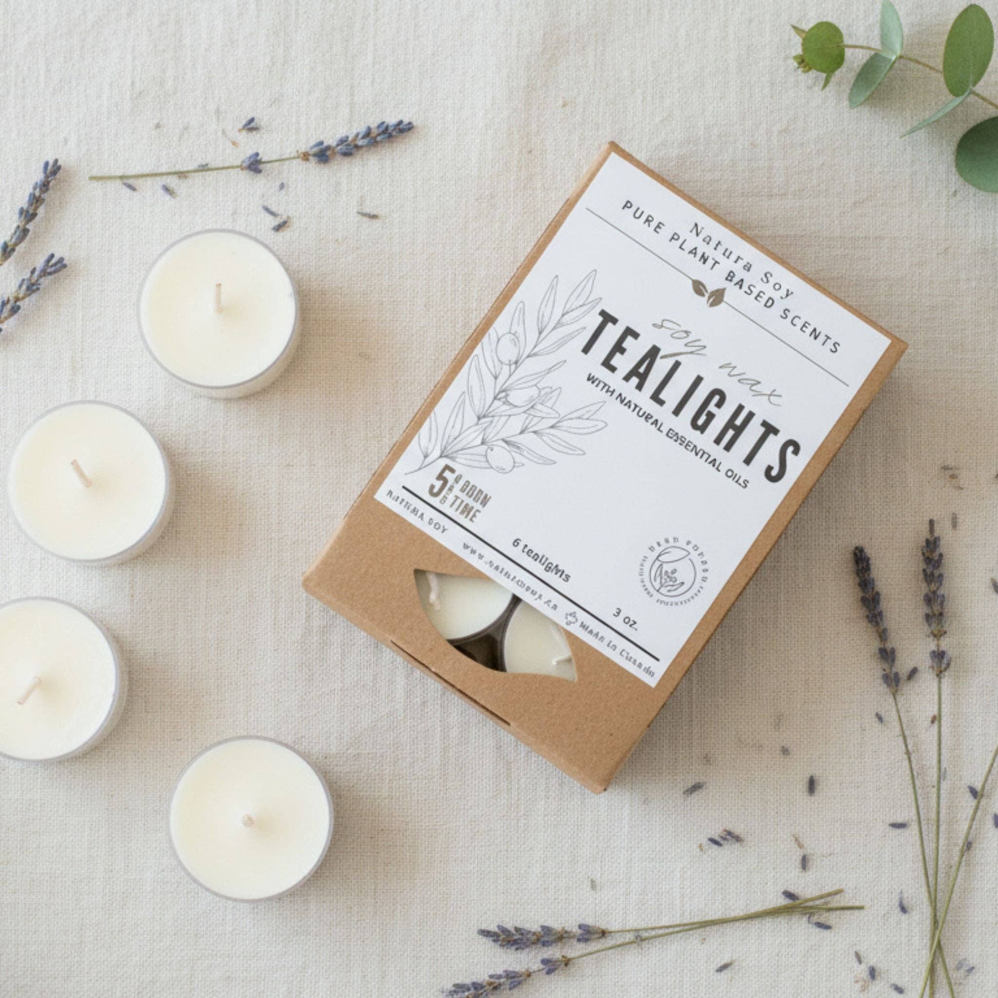 Soy Tealight Candles - Citron Verde Tea
