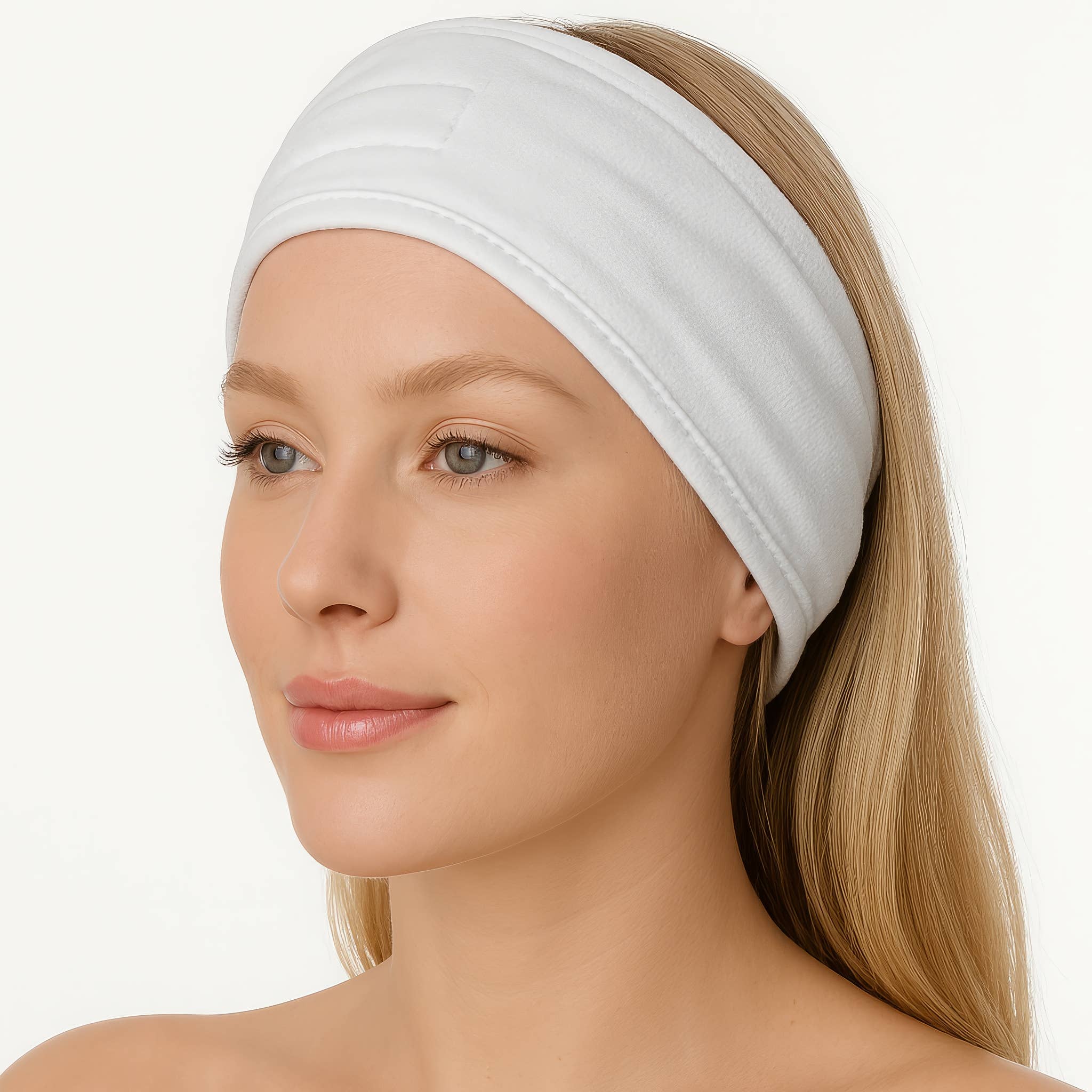 Spa Headband Adjustable White