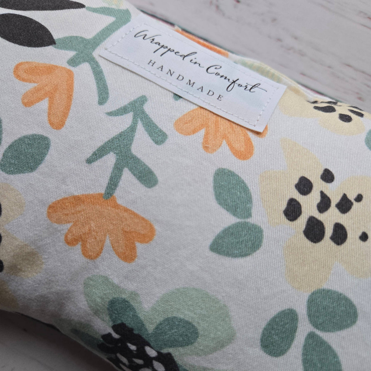 Bean Shaped Heating Pad Fun Floral