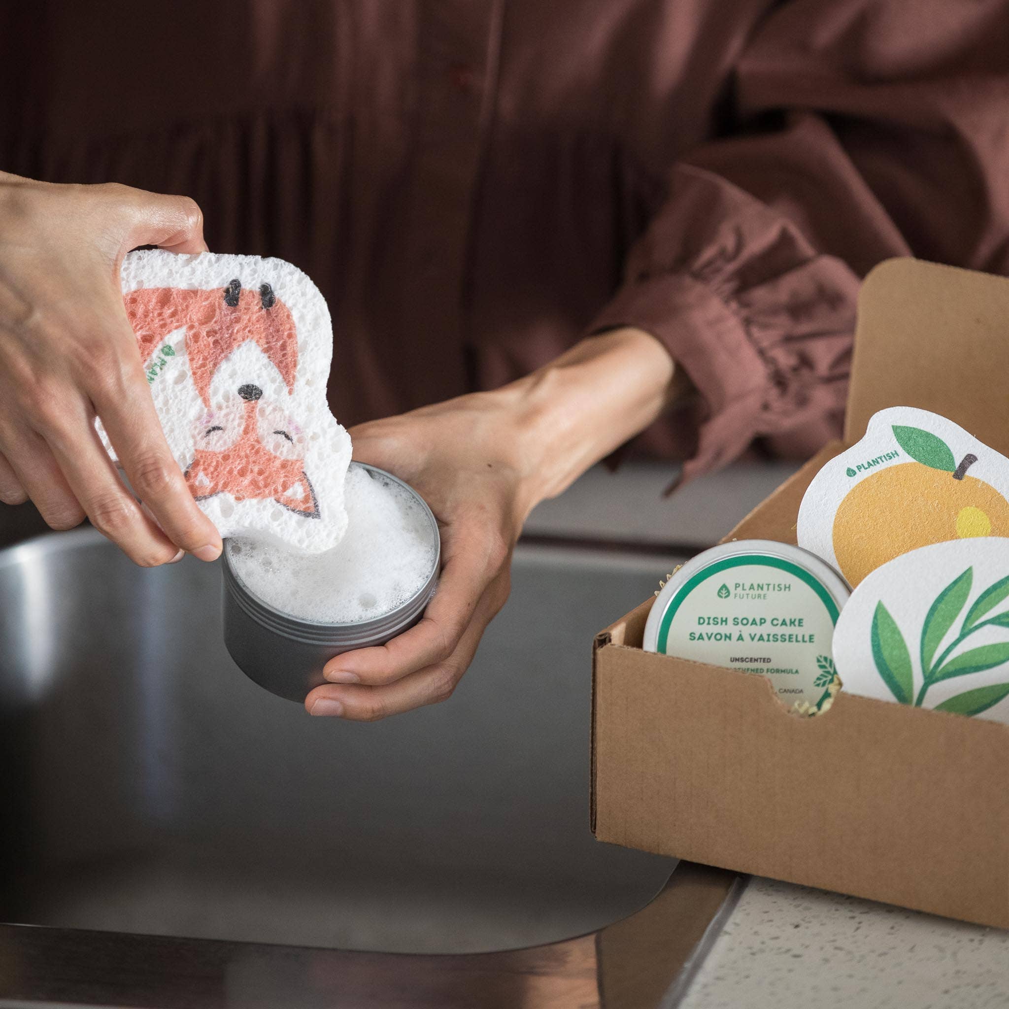 Solid Dish Soap Cake *package free