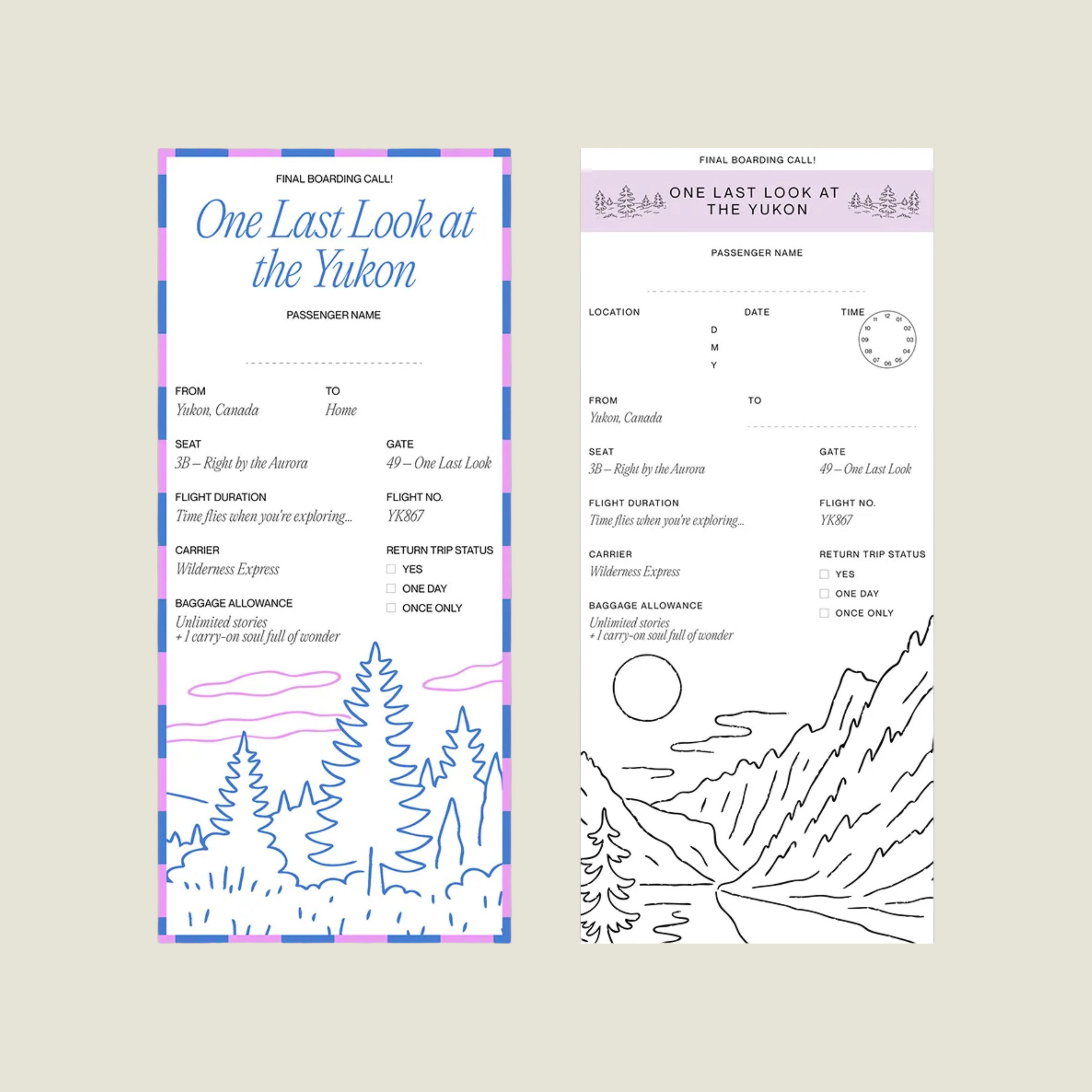 Yukon Foundry Postcard Traveller Edition