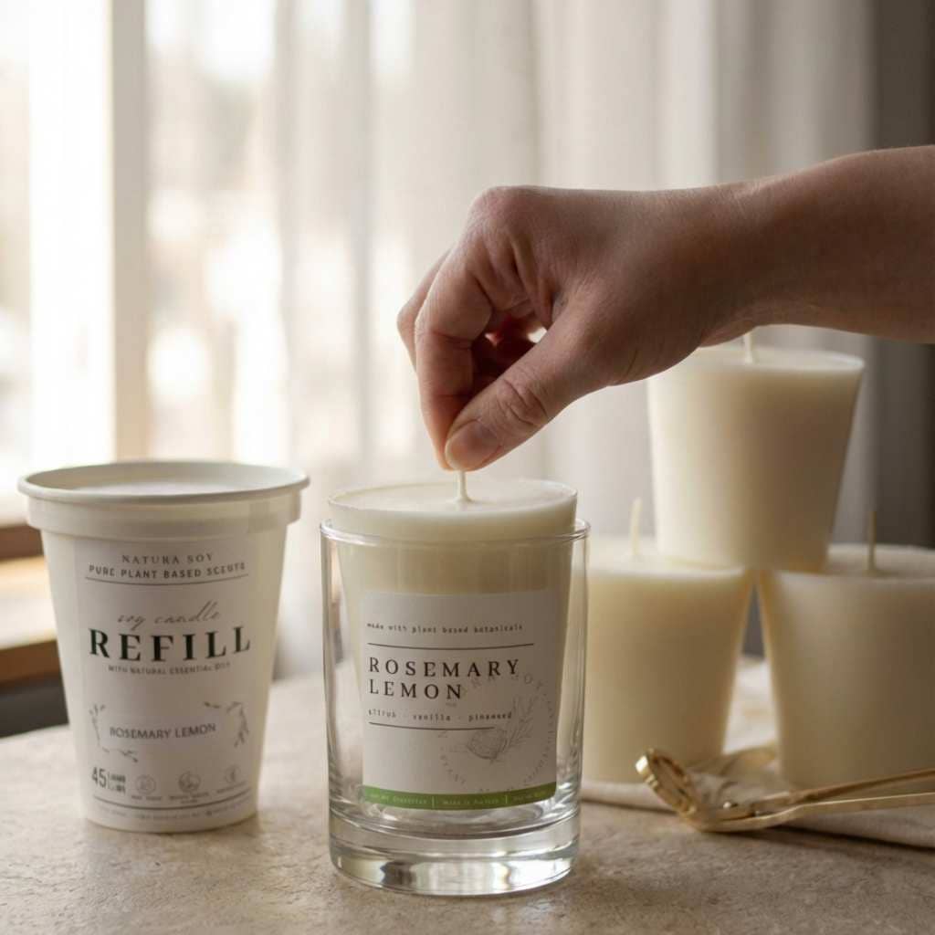 Soy Candle Refill - Vanilla Fig Leaf