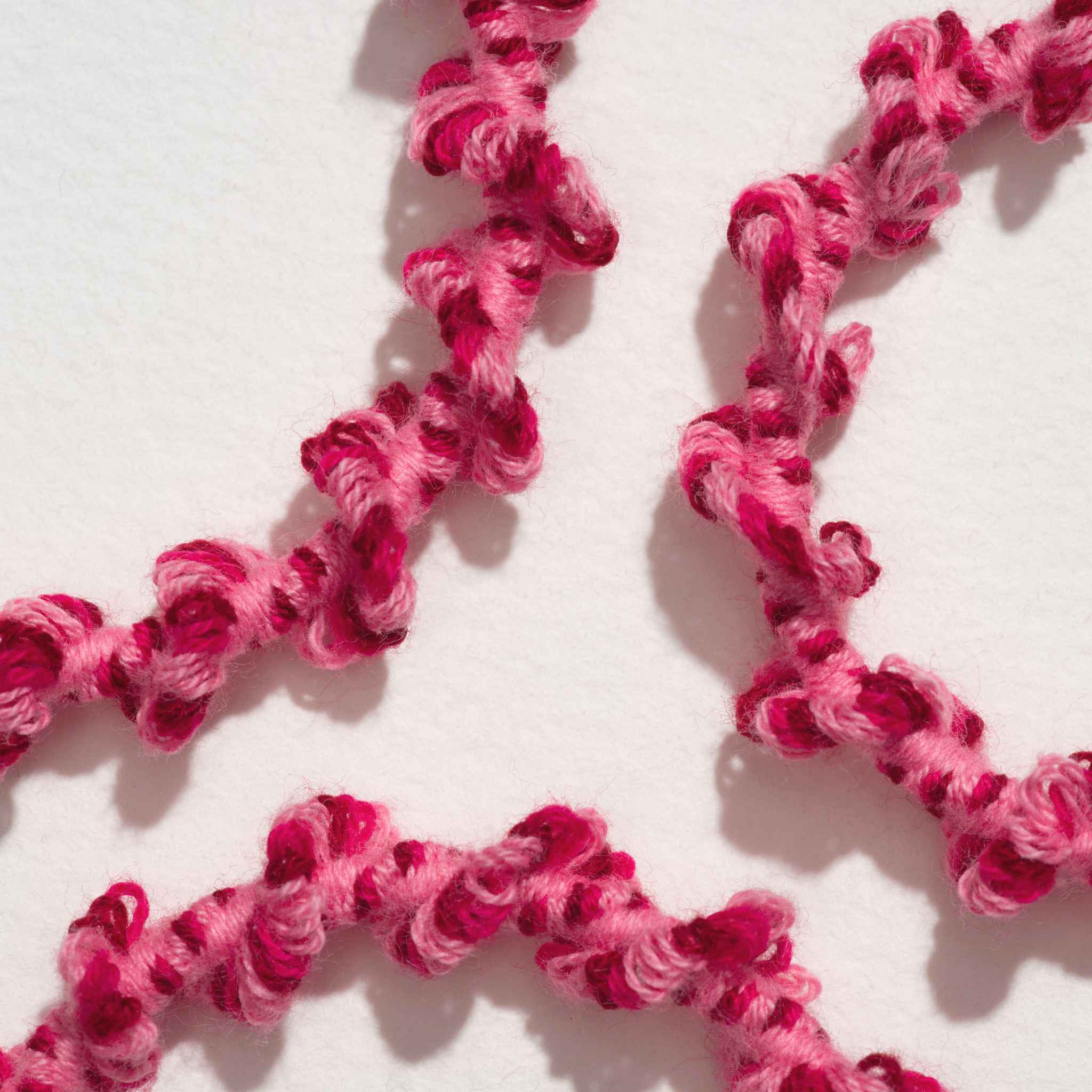 Crochet Hair Ties Hot Jam Pink