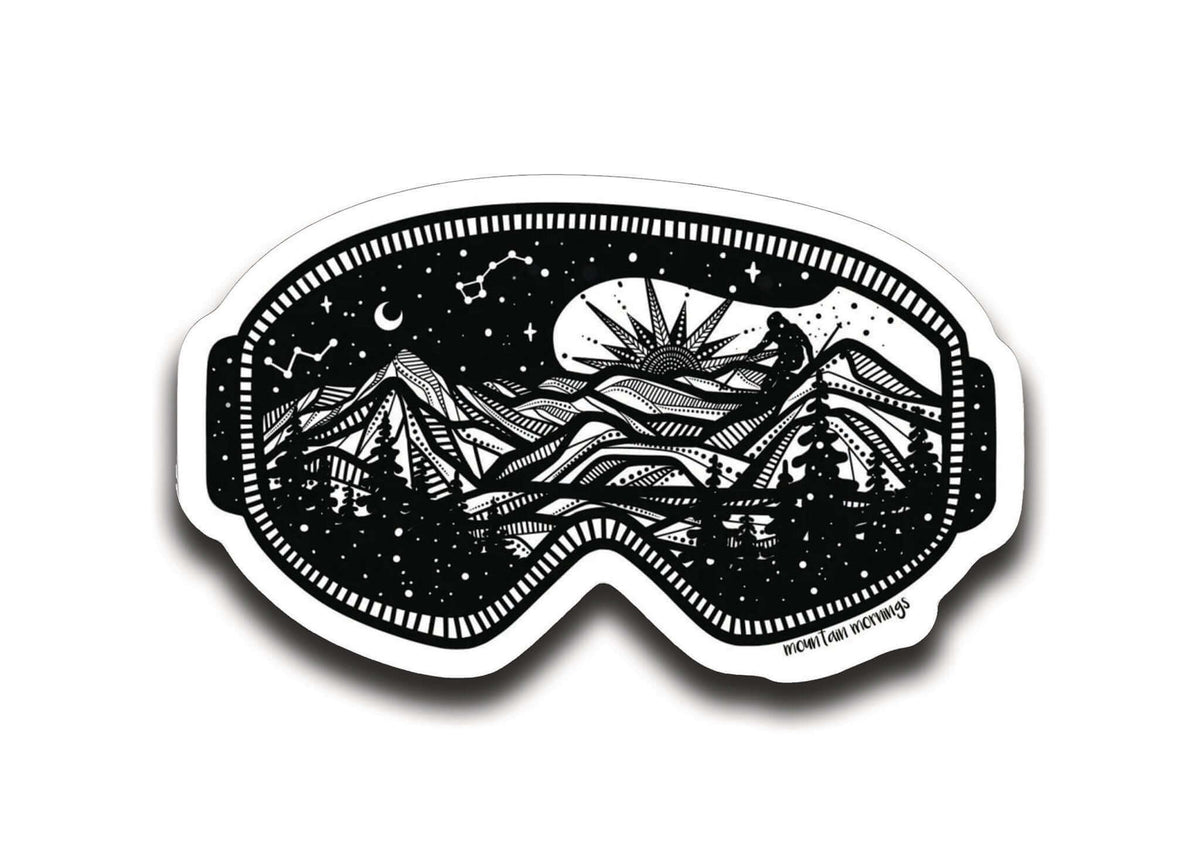 Mountain Goggles Sticker