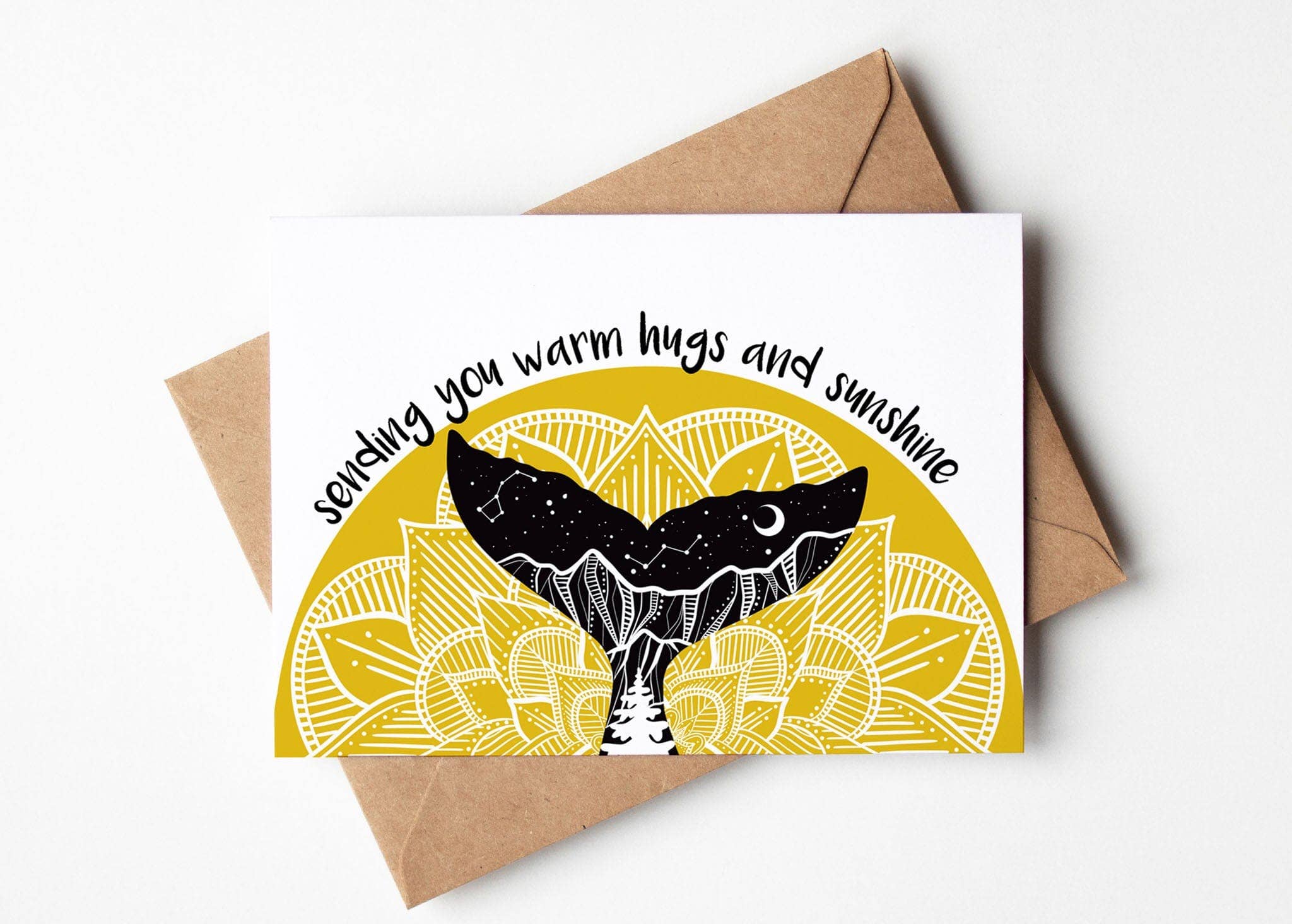 Sending You Warm Hugs and Sunshine, Greeting Card