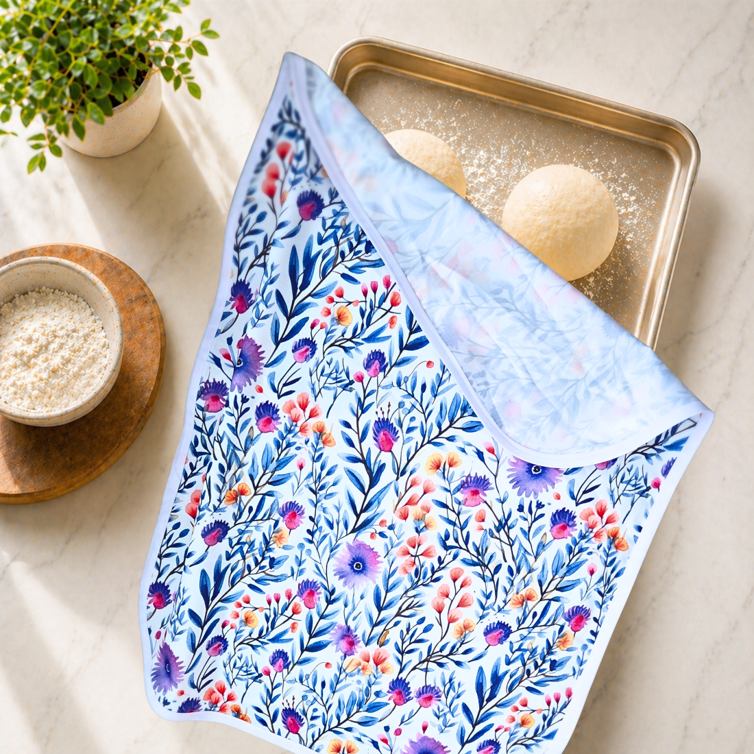 Reusable Proofing Pan Cover Nordic Cornflower