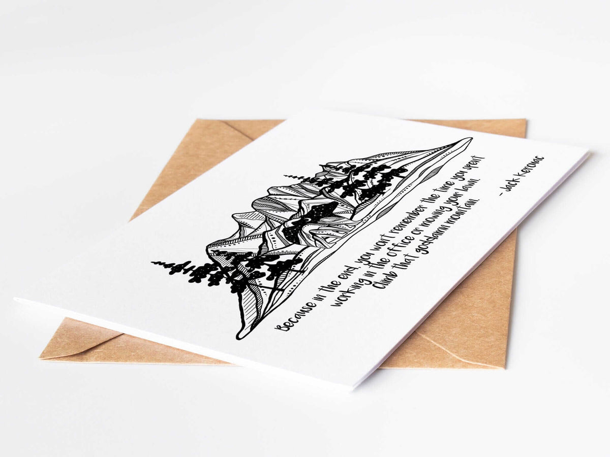 Climb that Mountain Greeting Card