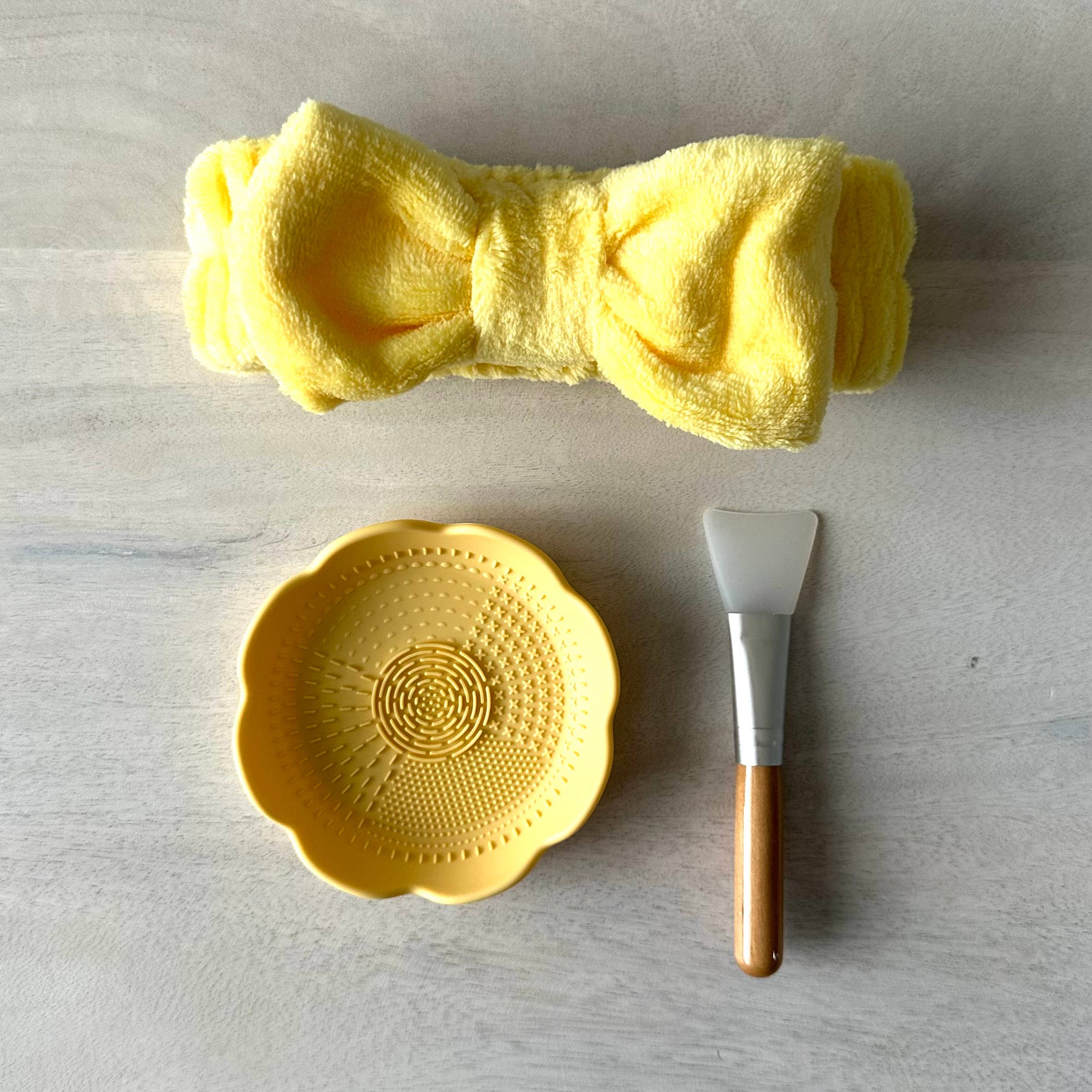 Facial Spa Selfcare 3pc Gift Set Yellow