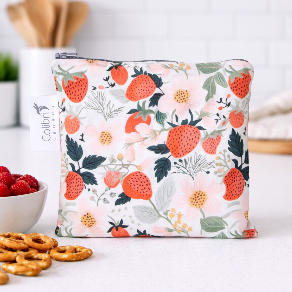 Colibri Snack Bag Strawberry Patch Large