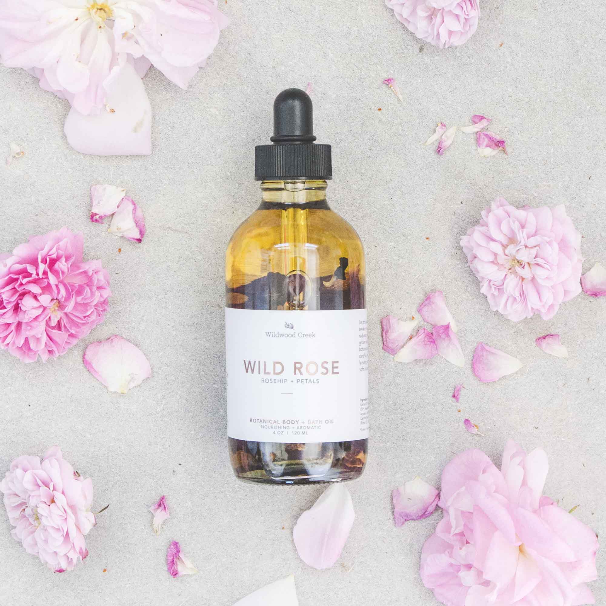 Wild Rose Body + Bath Oil