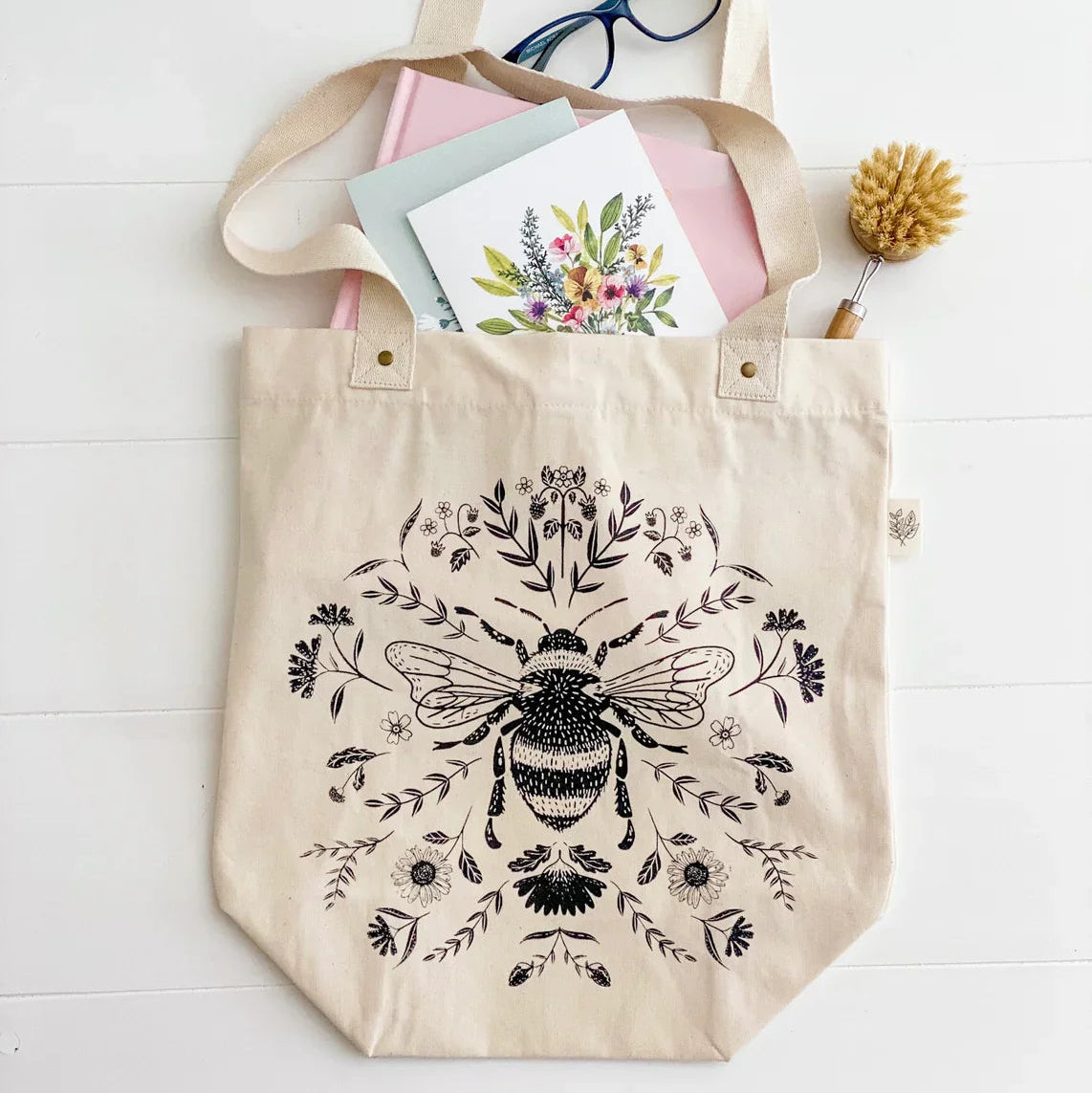 Tote Bag Organic Bumble Bee