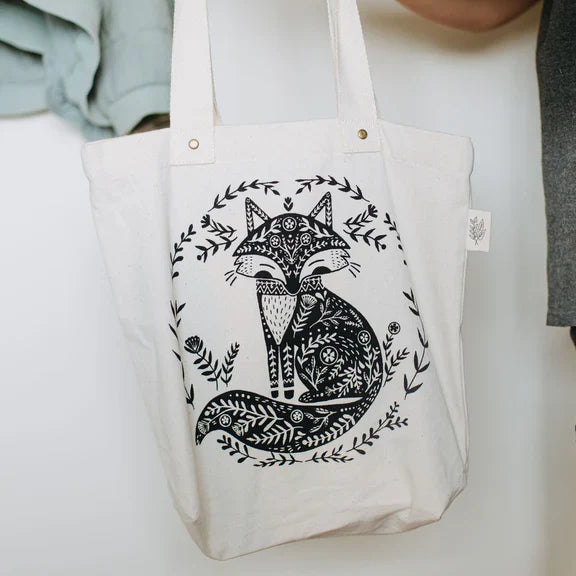 Tote Bag Organic Kids Fox