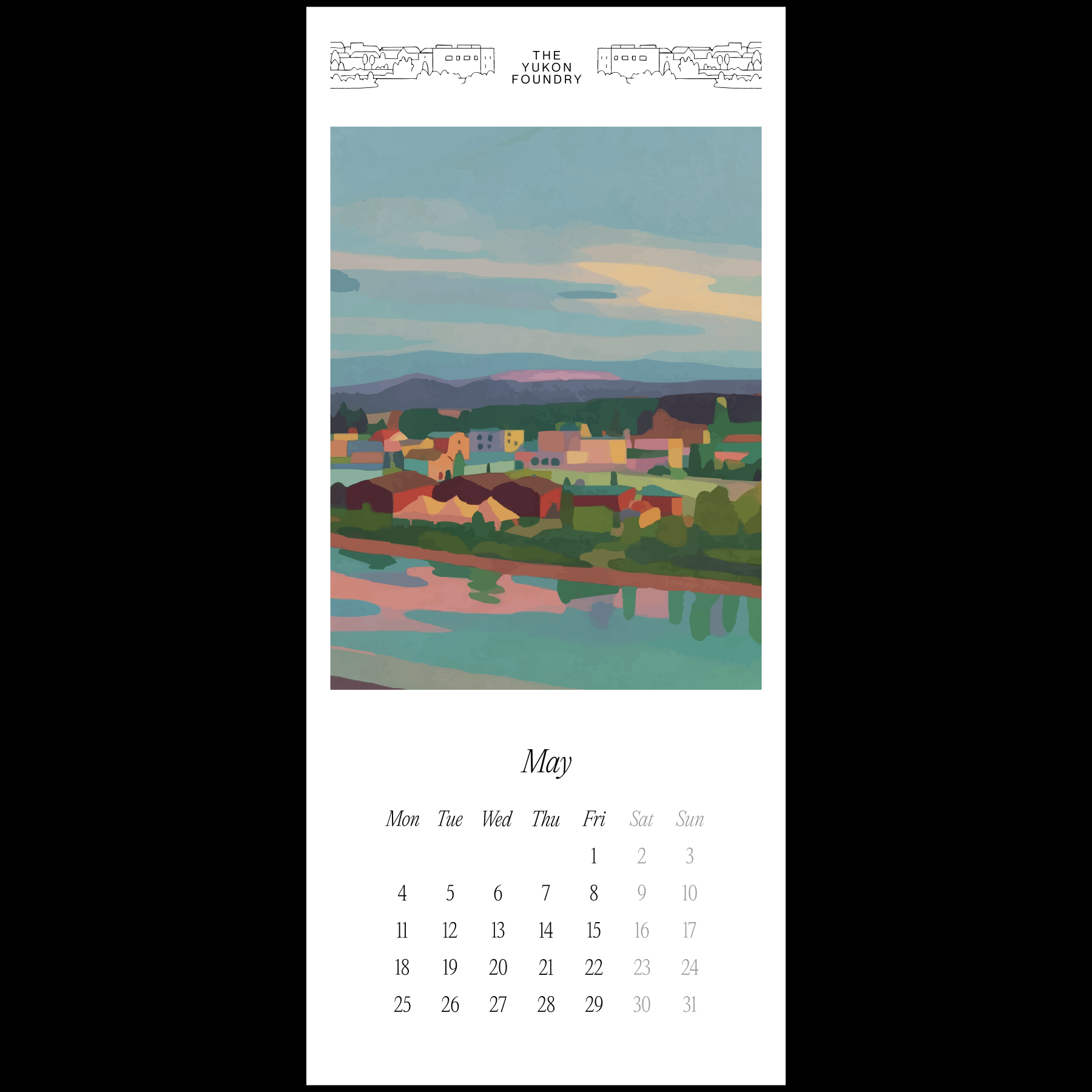 2026 Calendar Card Set by The Yukon Foundry