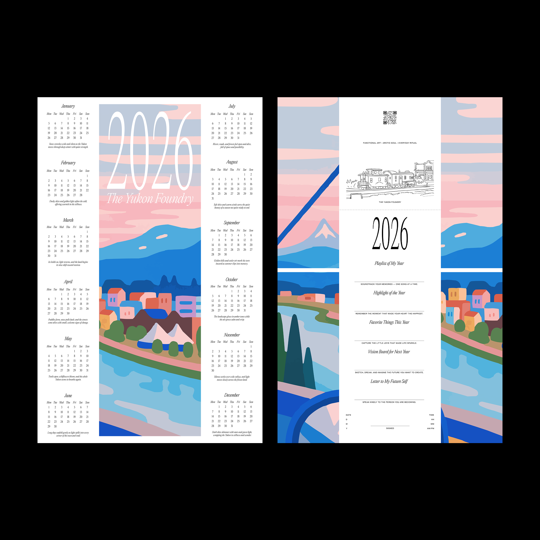 2026 Poster Calendars by The Yukon Foundry