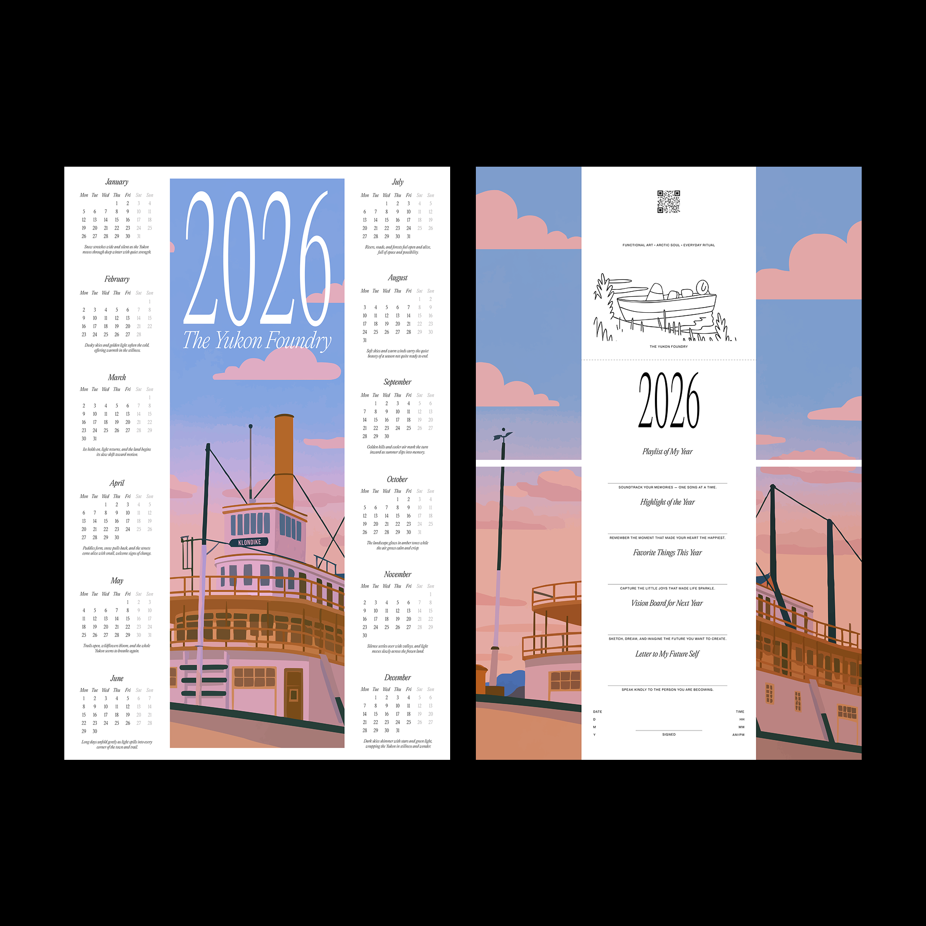 2026 Poster Calendars by The Yukon Foundry