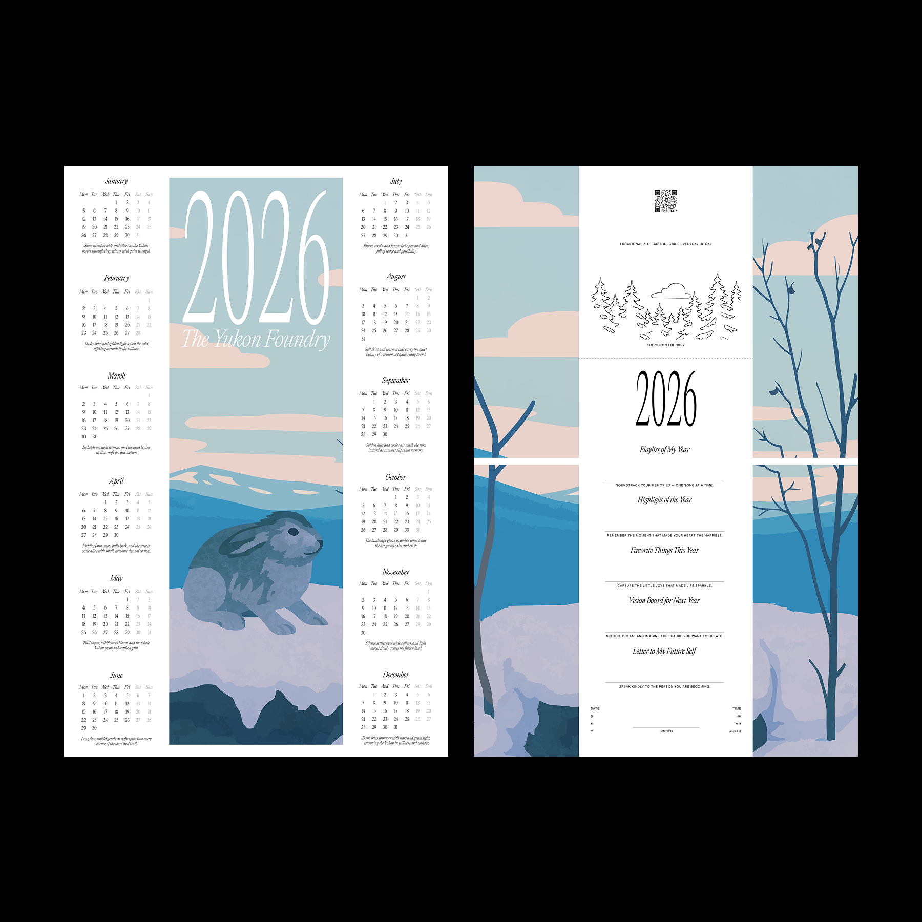 2026 Poster Calendars by The Yukon Foundry