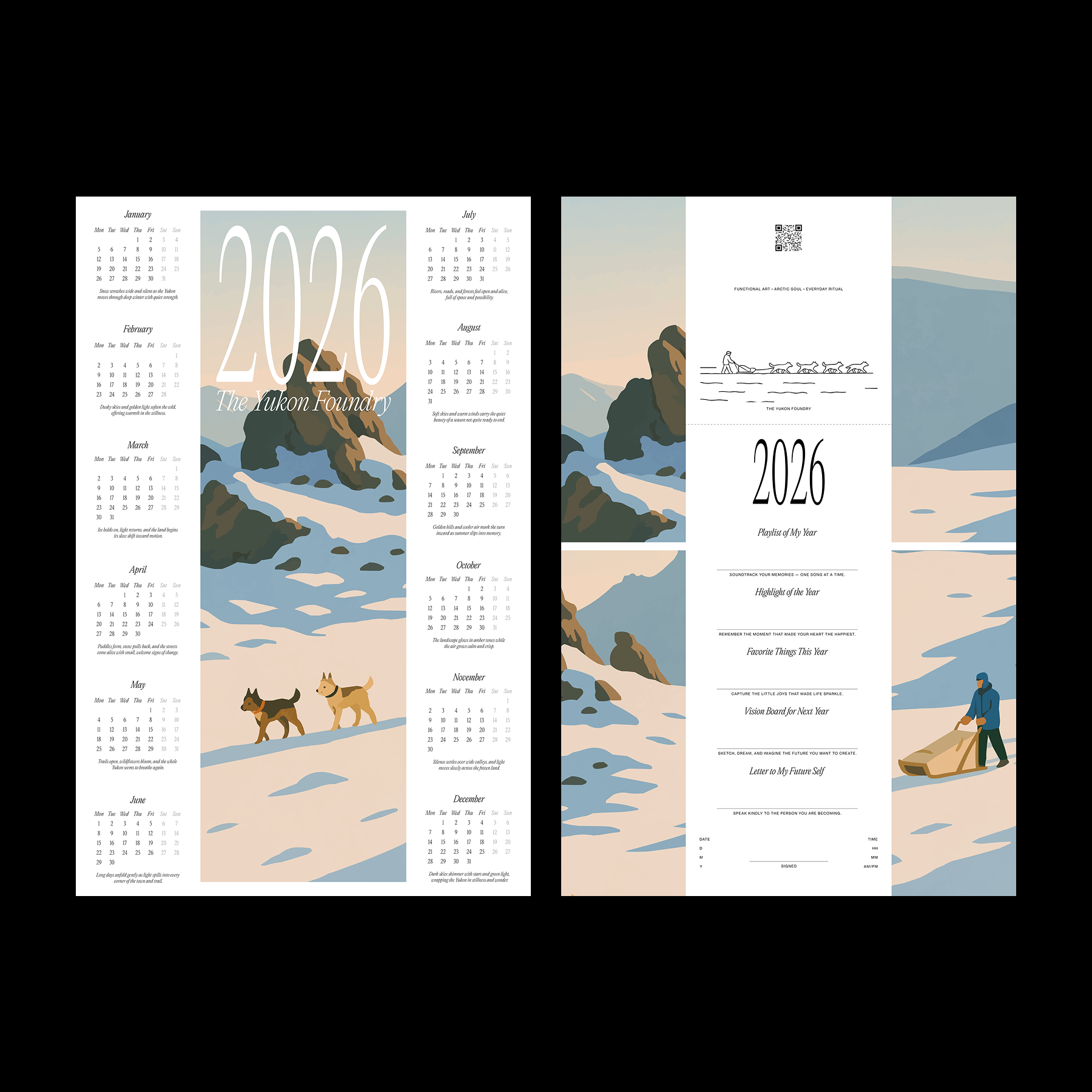 2026 Poster Calendars by The Yukon Foundry