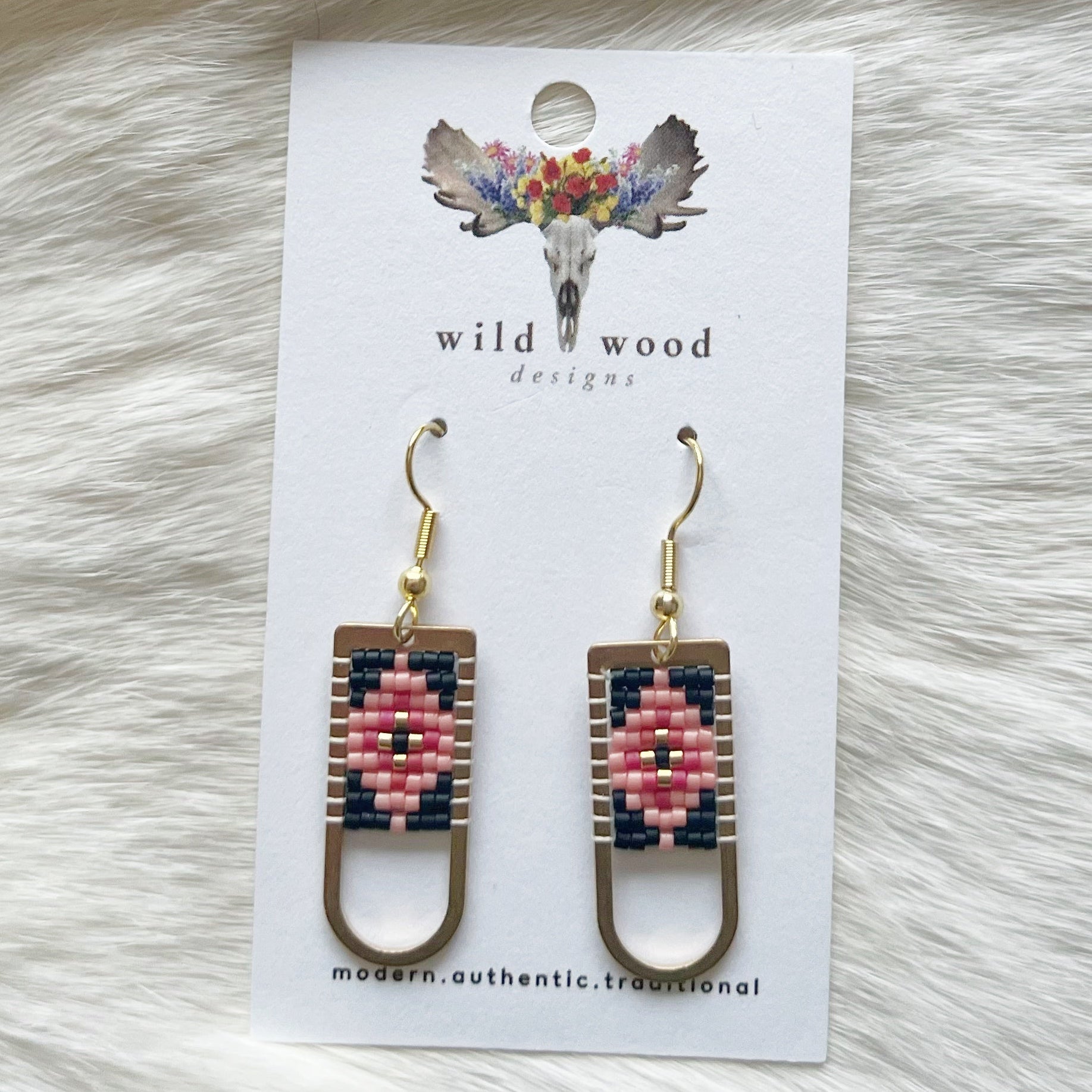 Wild Wood Design - Diamond U Dangles