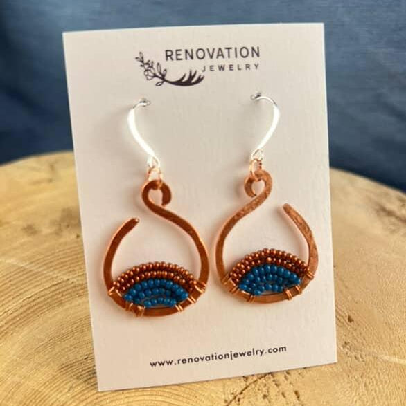 Renovation Jewelry - Medium Copper Hoops