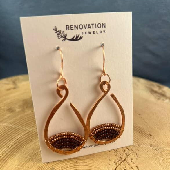 Renovation Jewelry - Medium Copper Hoops
