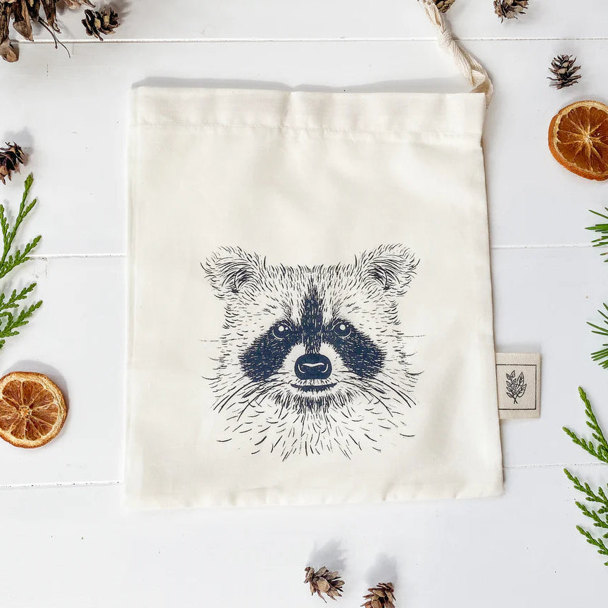 Bag Drawstring Small Raccoon