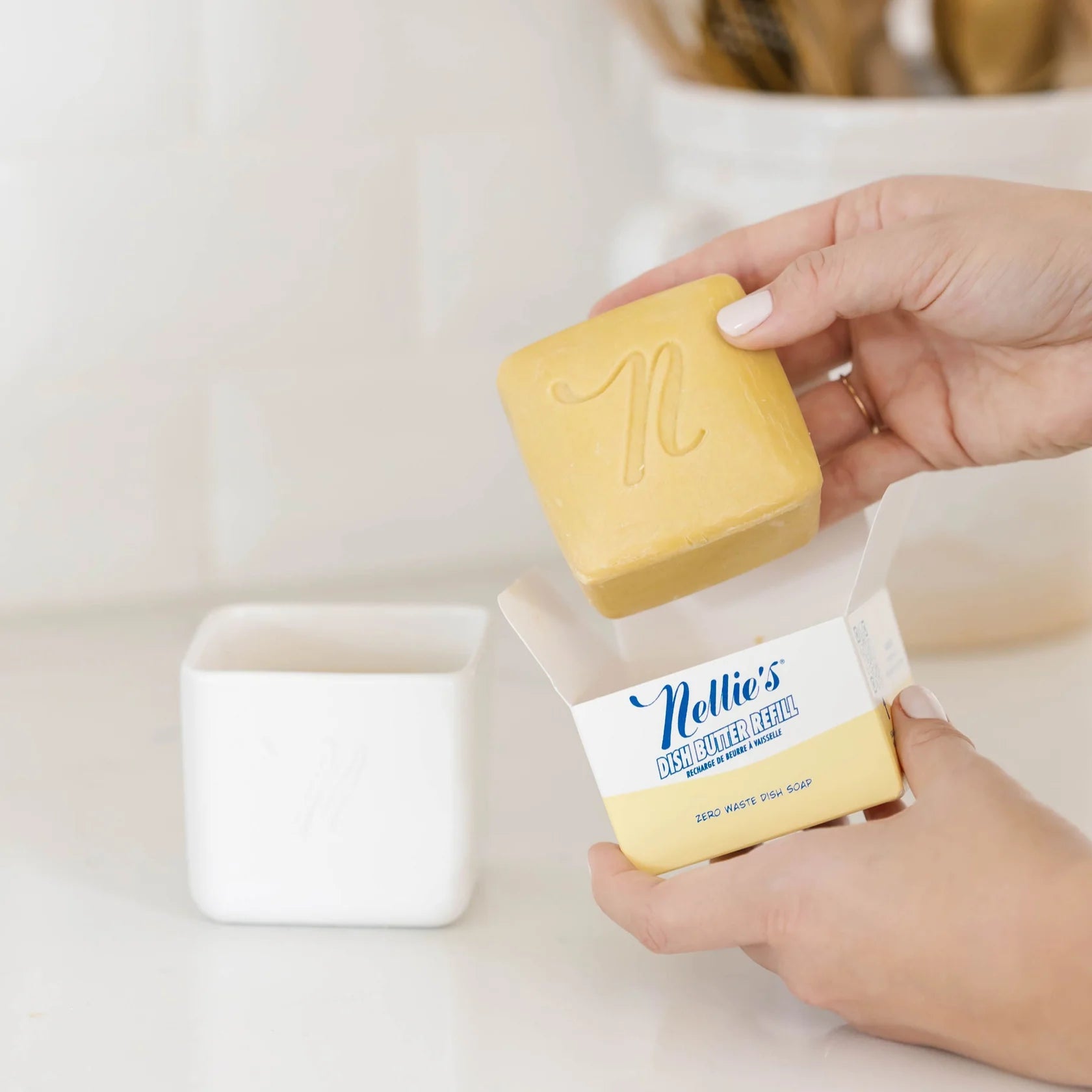 Nellie's Dish Butter White Dish