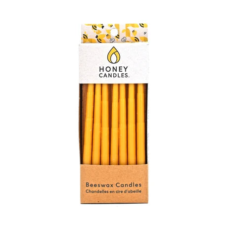 Honey Candles - Thin Taper Candle Pack