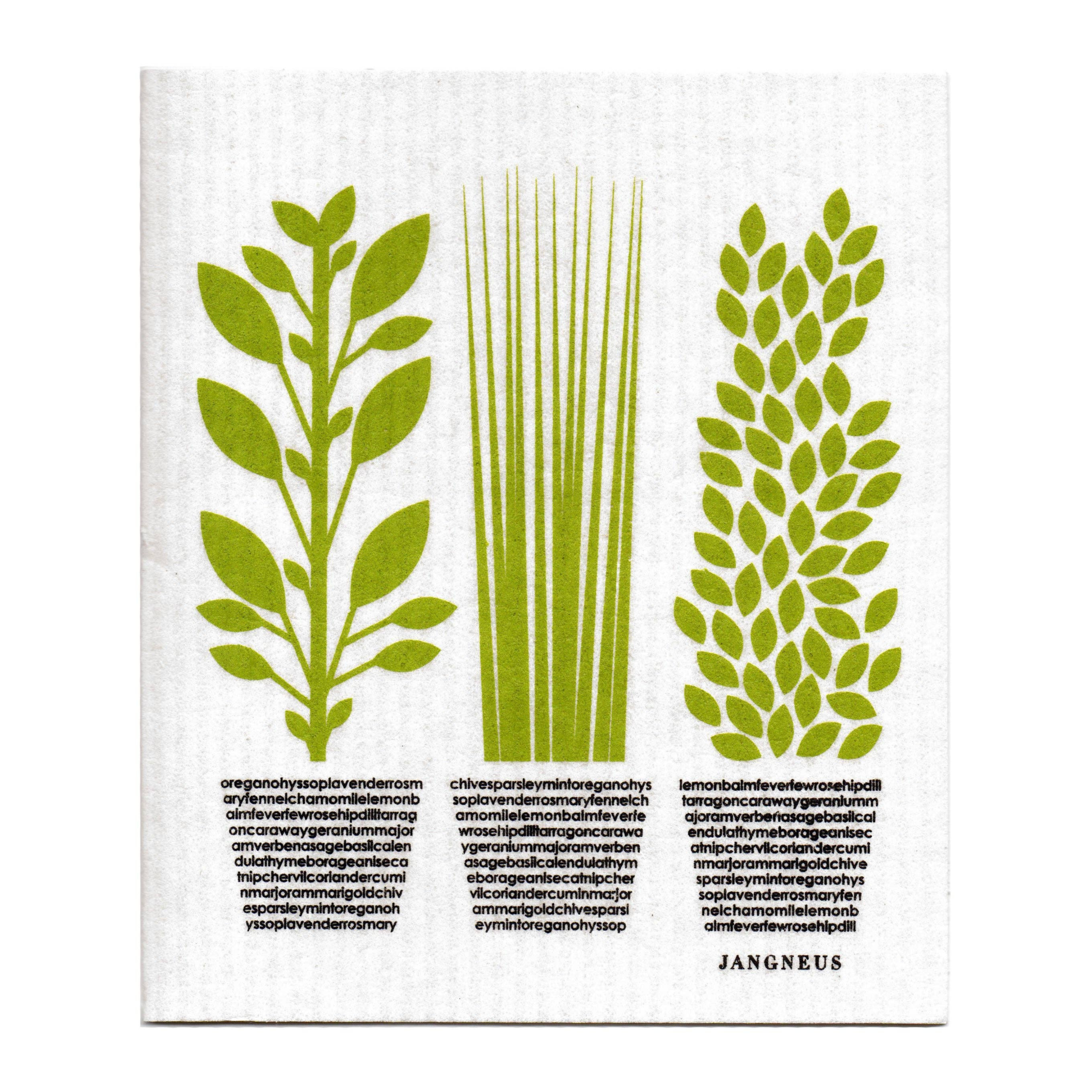 Swedish Cloth - Green Herbs
