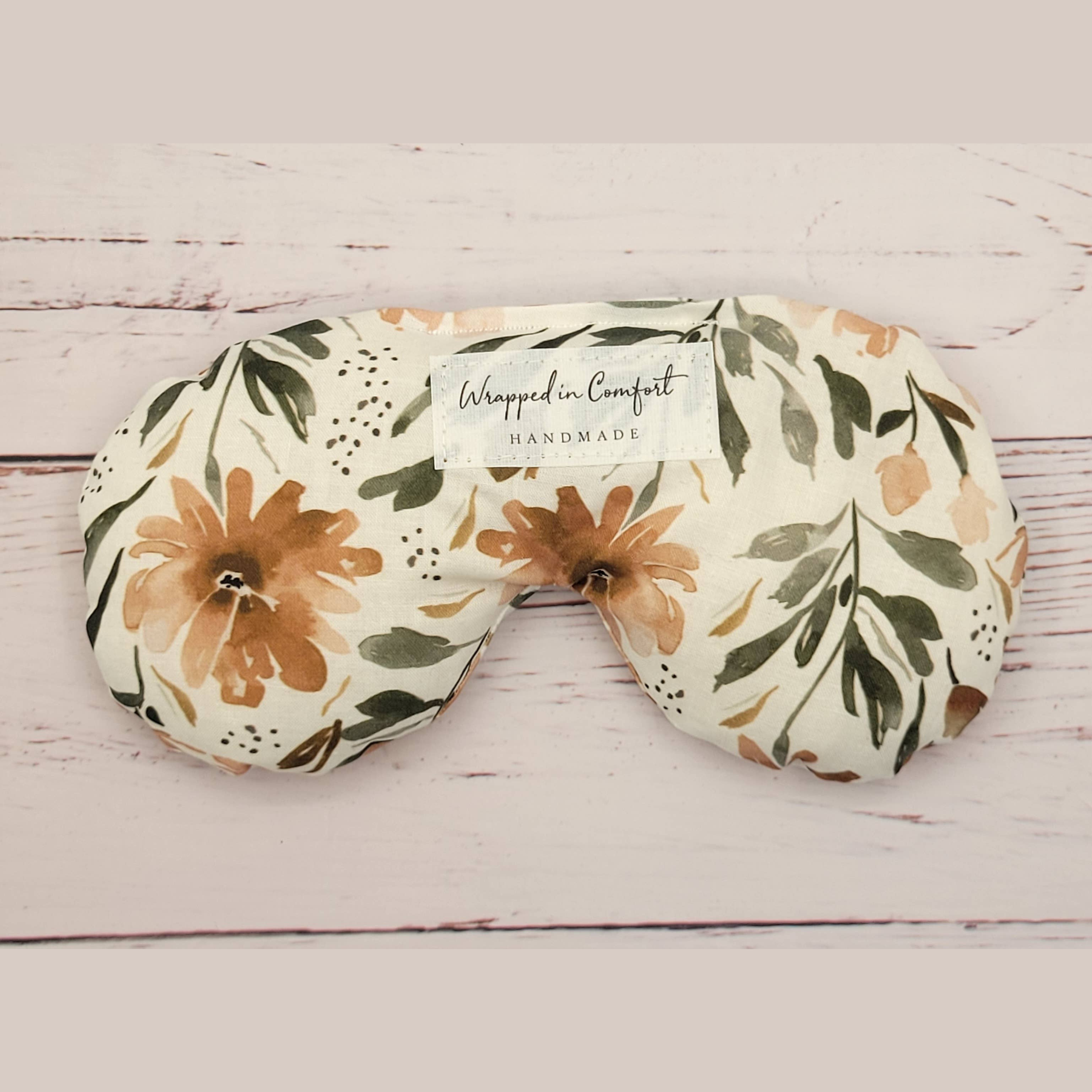 Organic Cotton Eye Pillow Floral Cream