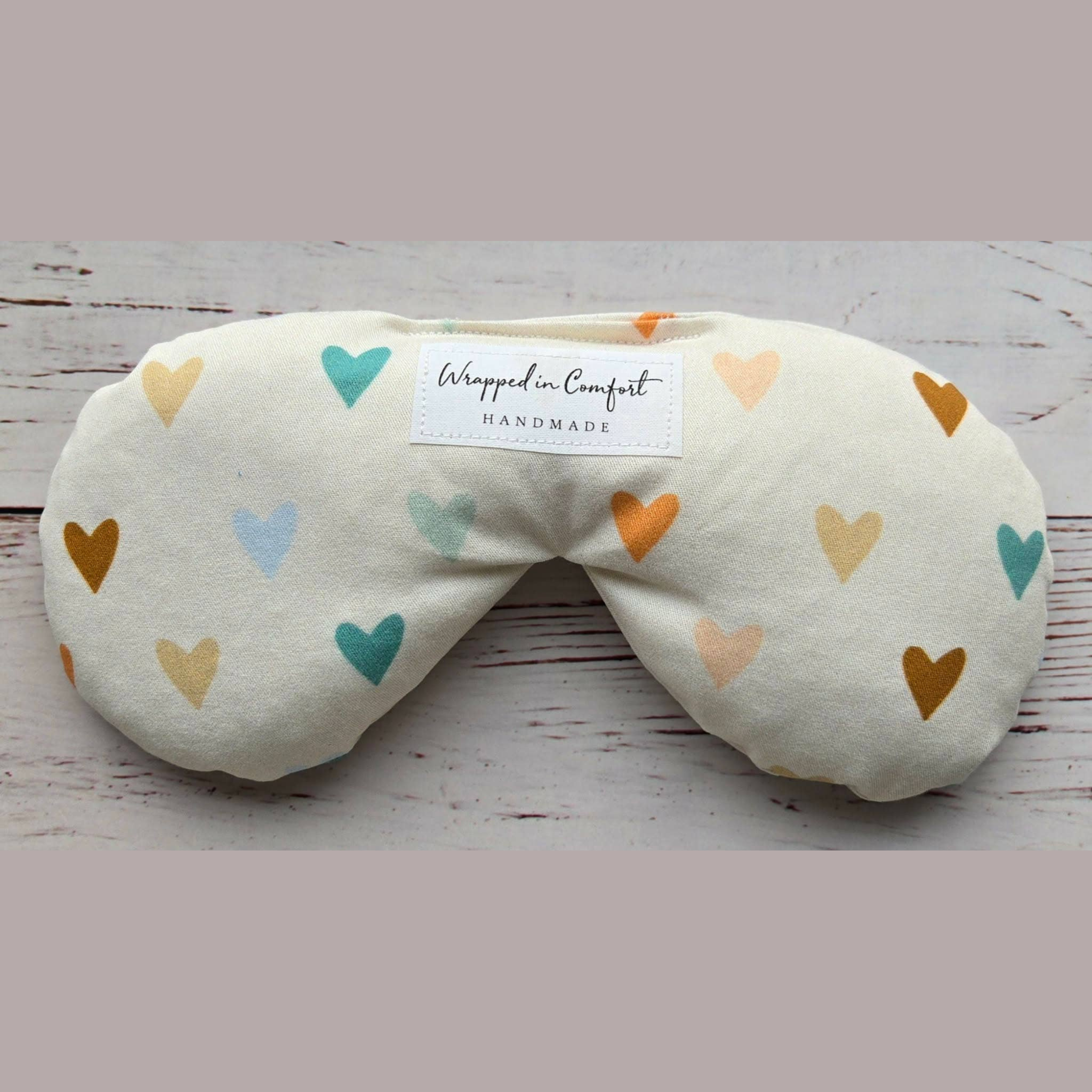 Organic Cotton Eye Pillow Hearts