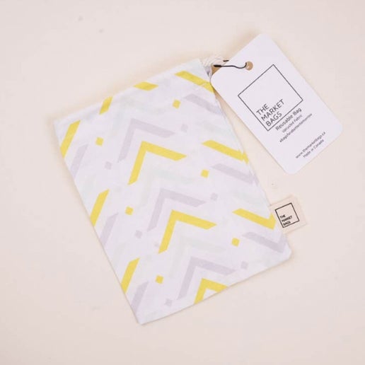 Snack Bag - SMALL Geo Yellow