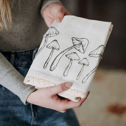 Napkin Set Linen - Mushroom