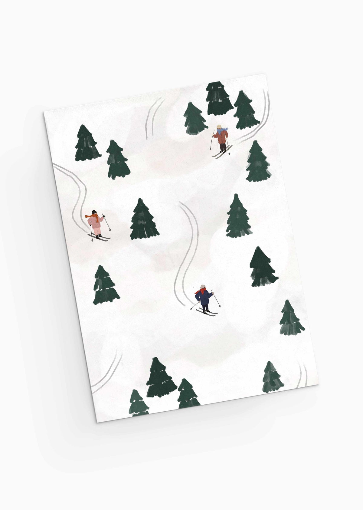 Sliding into the Festivities Greeting Card