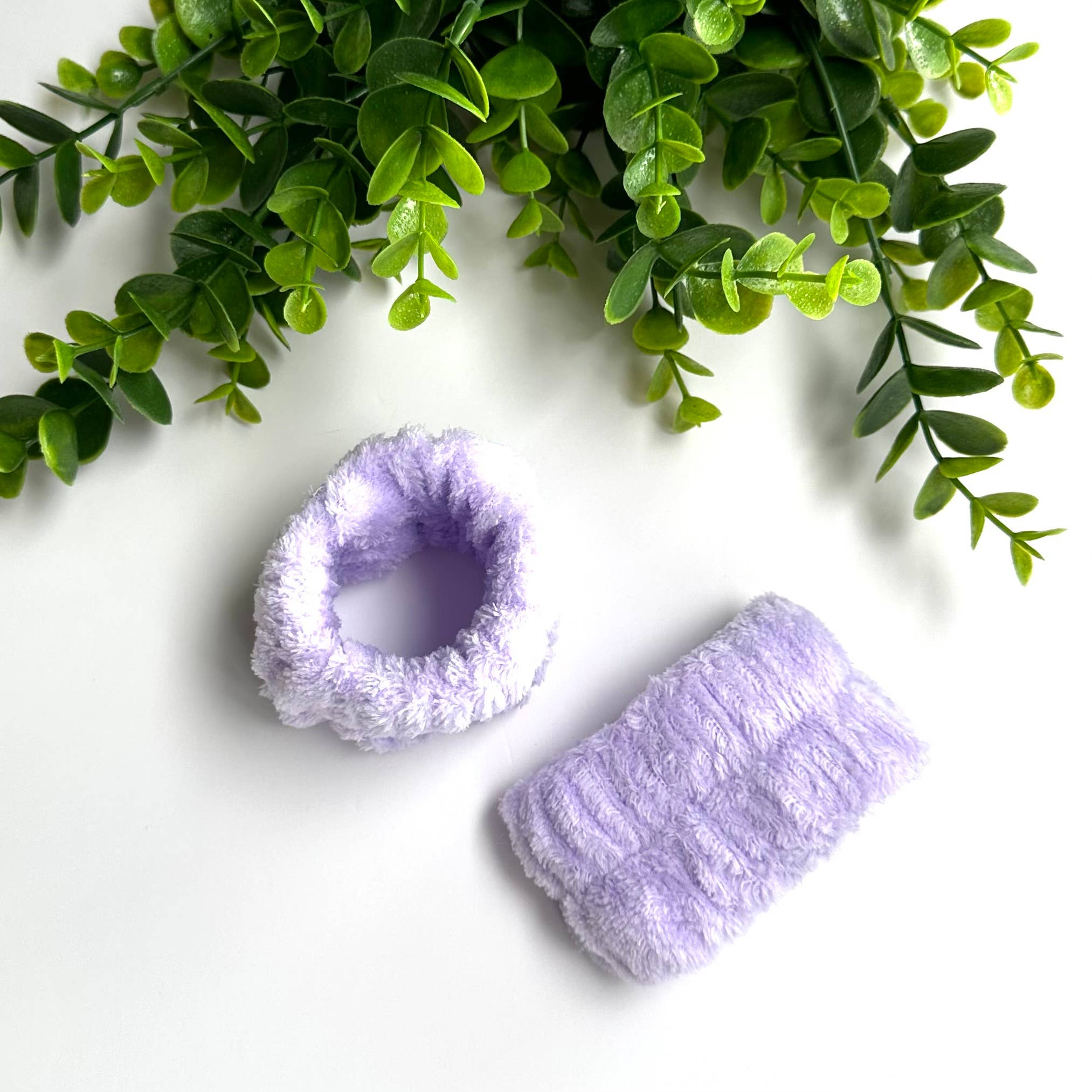 Spa Towel Wrist Set Purple