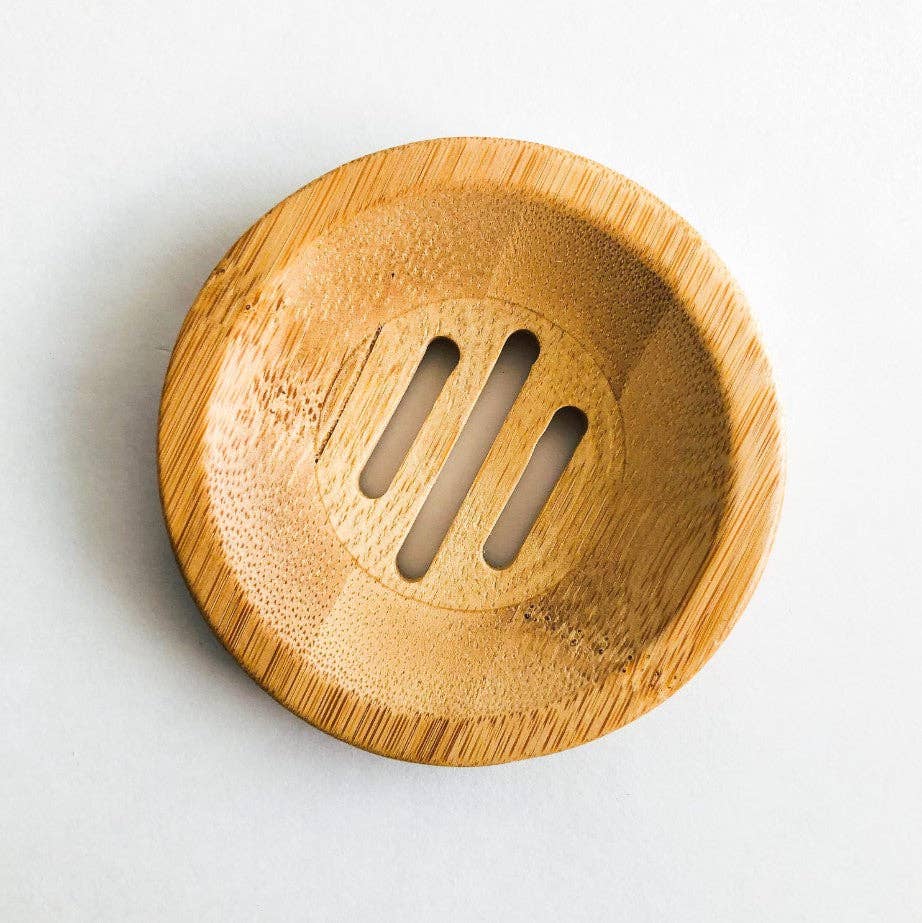 Bamboo Soap Dish Round
