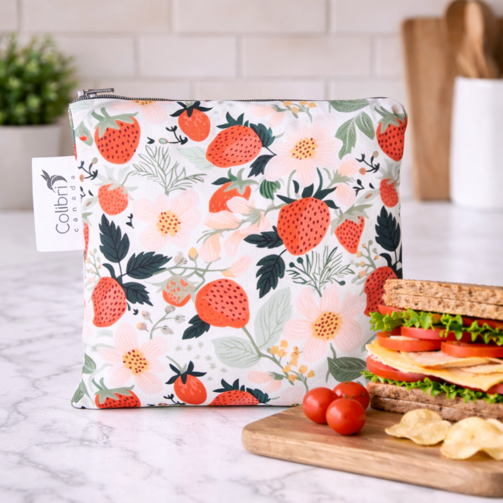 Colibri Snack Bag Strawberry Patch Large