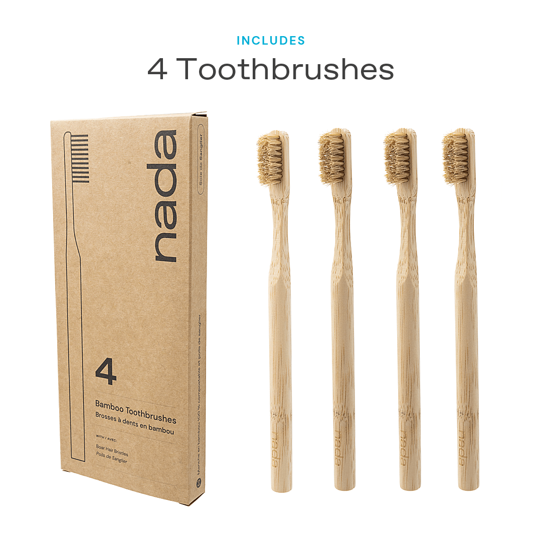 NADA Bamboo + Boar Bristle Toothbrush