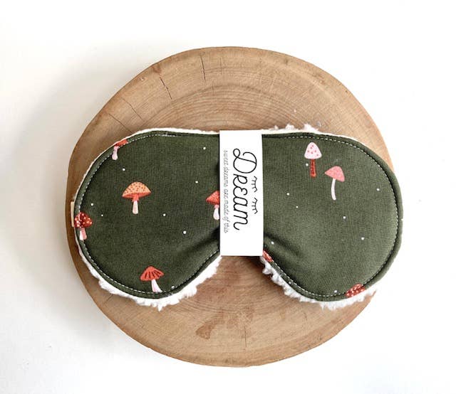 Sleep Mask | Olive Mushroom