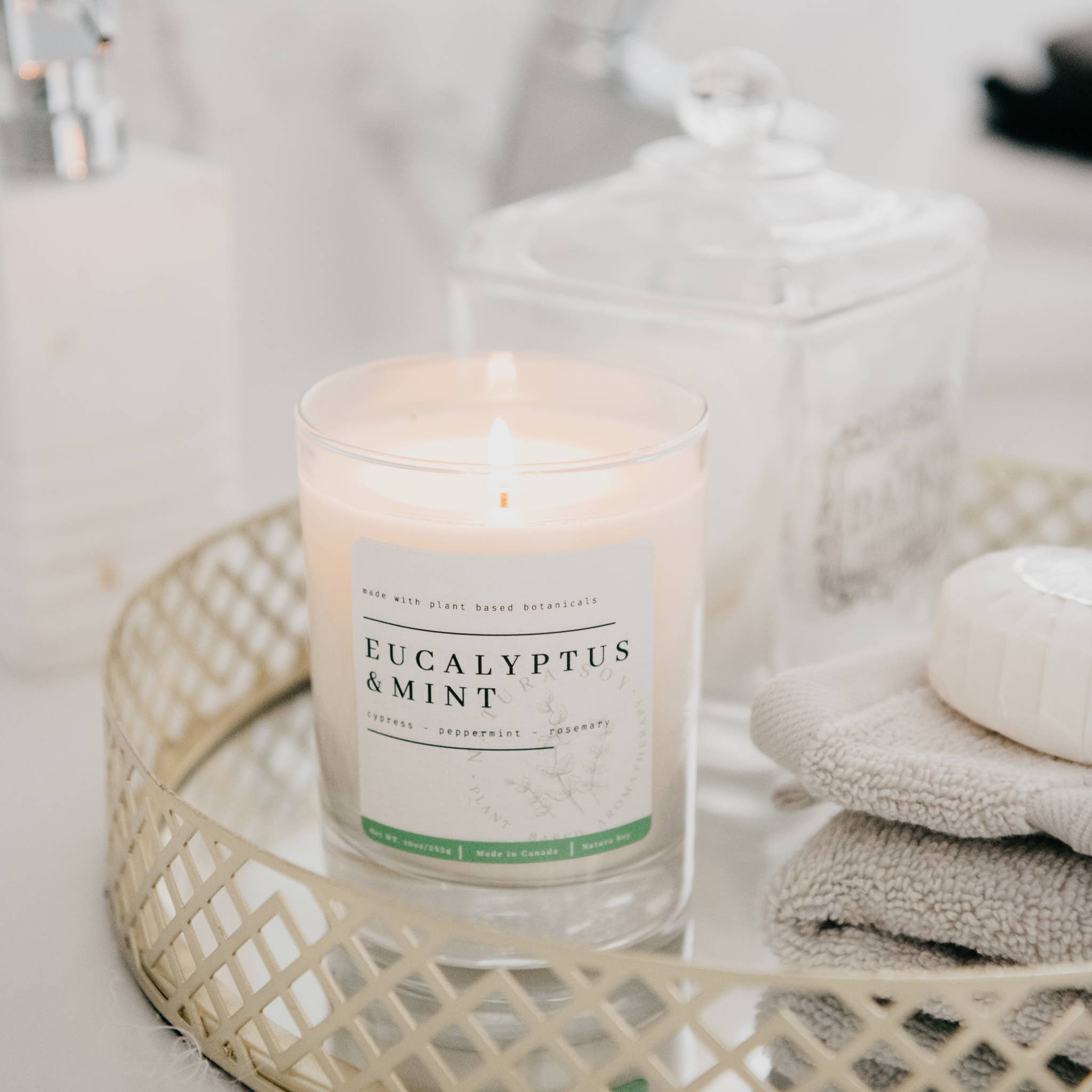 Soy Candle Tumbler Jar - London Fog